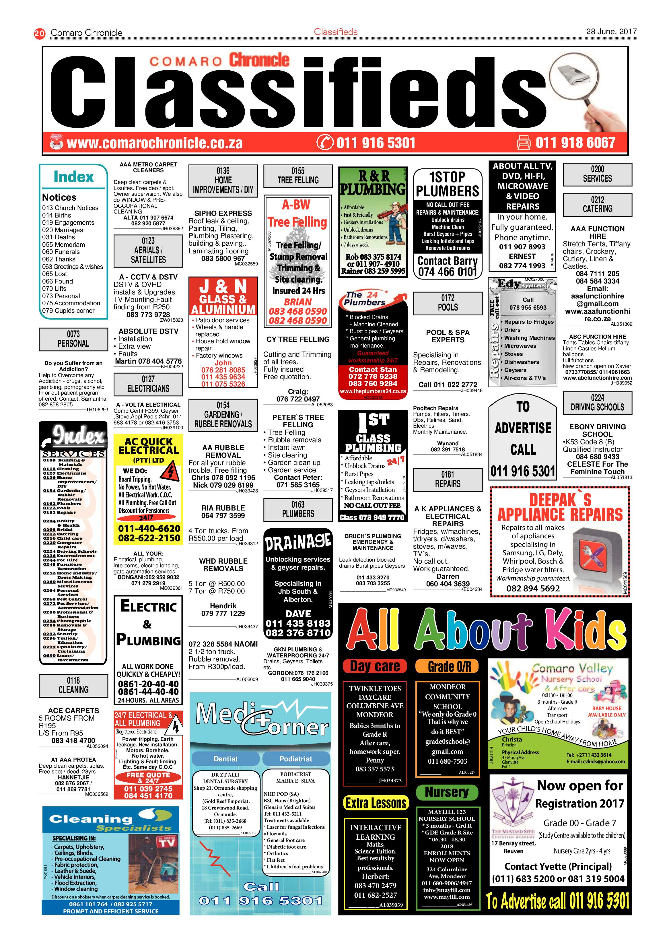 Comaro Chronicle 28 June 2017 page 20