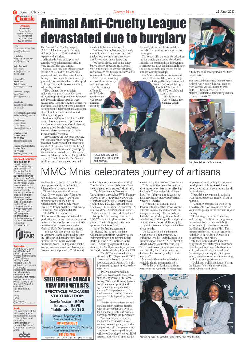 Comaro Chronicle 28 June 2023 page 2
