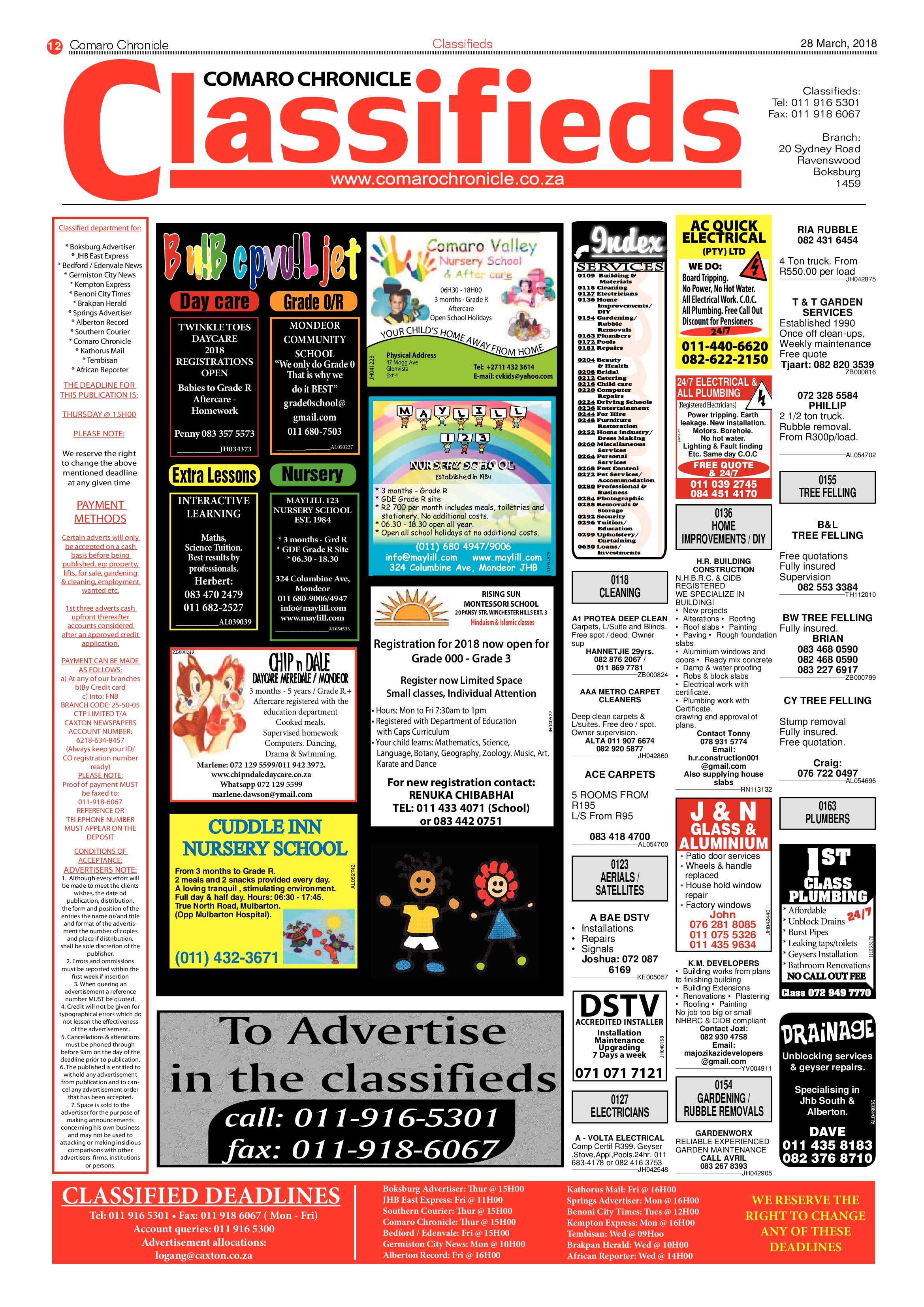 Comaro Chronicle 28 March 2018 page 12