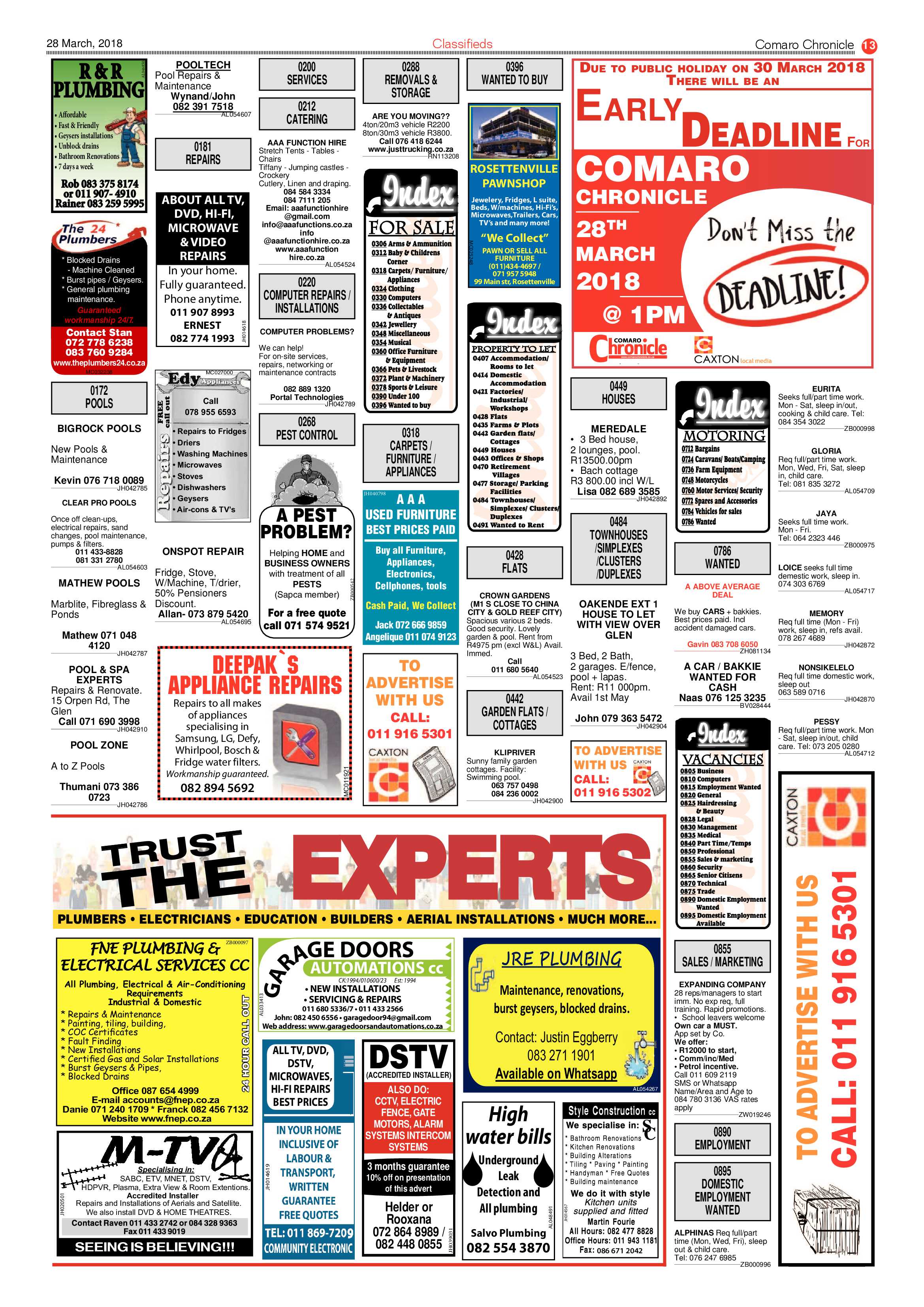 Comaro Chronicle 28 March 2018 page 13