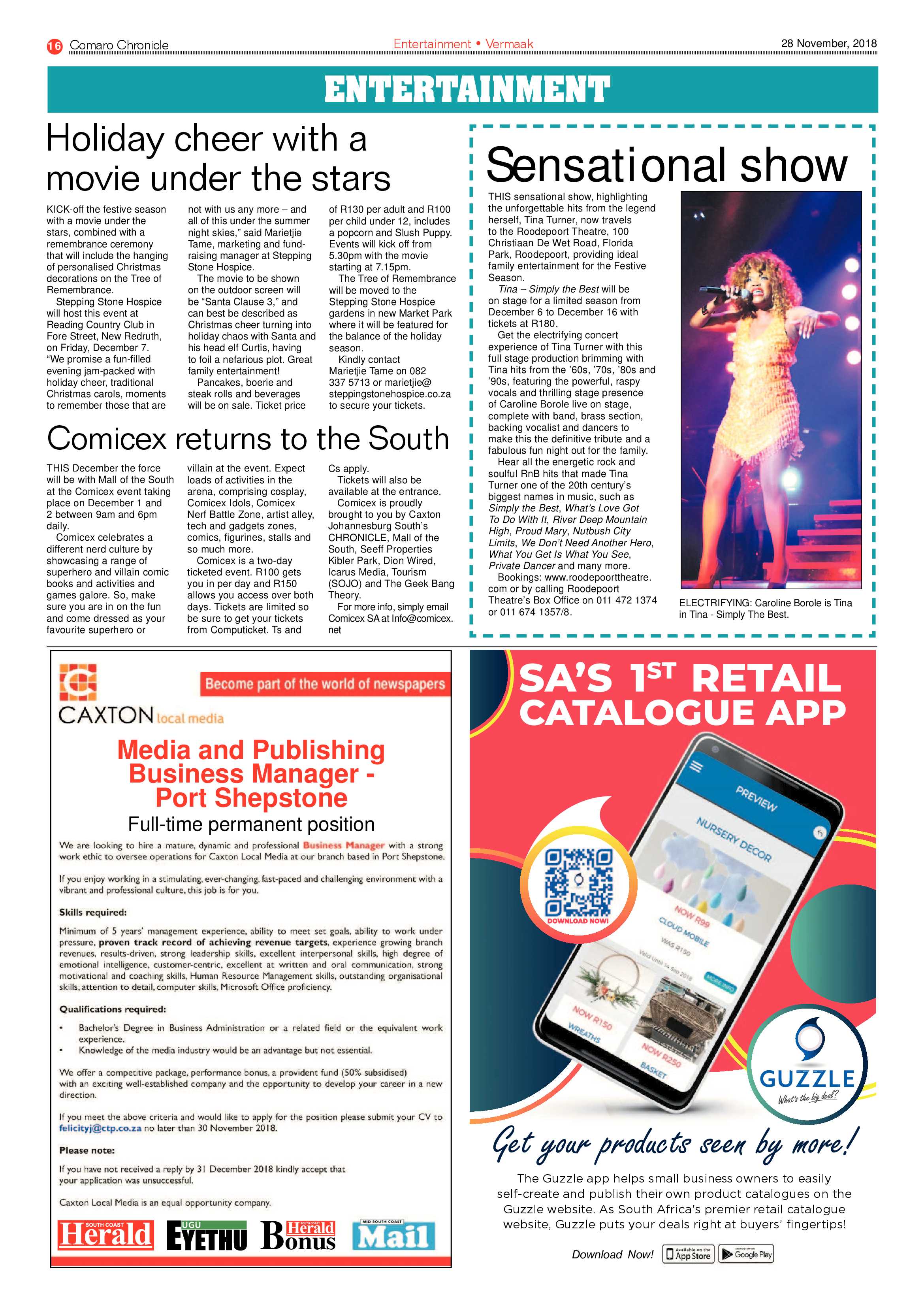 Comaro Chronicle 28 November 2018 page 16