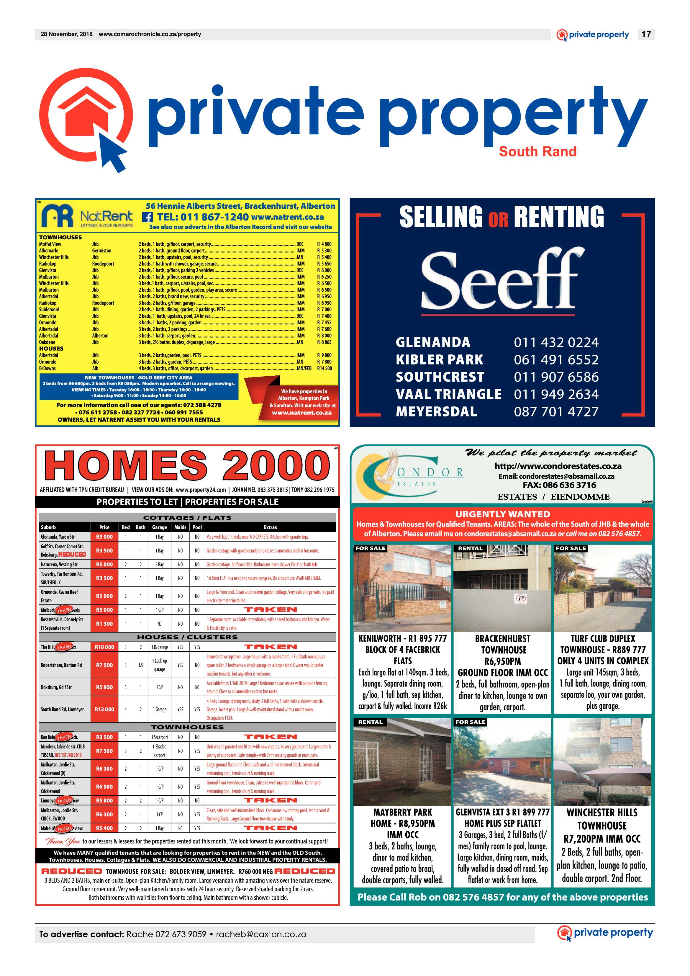 Comaro Chronicle 28 November 2018 page 17