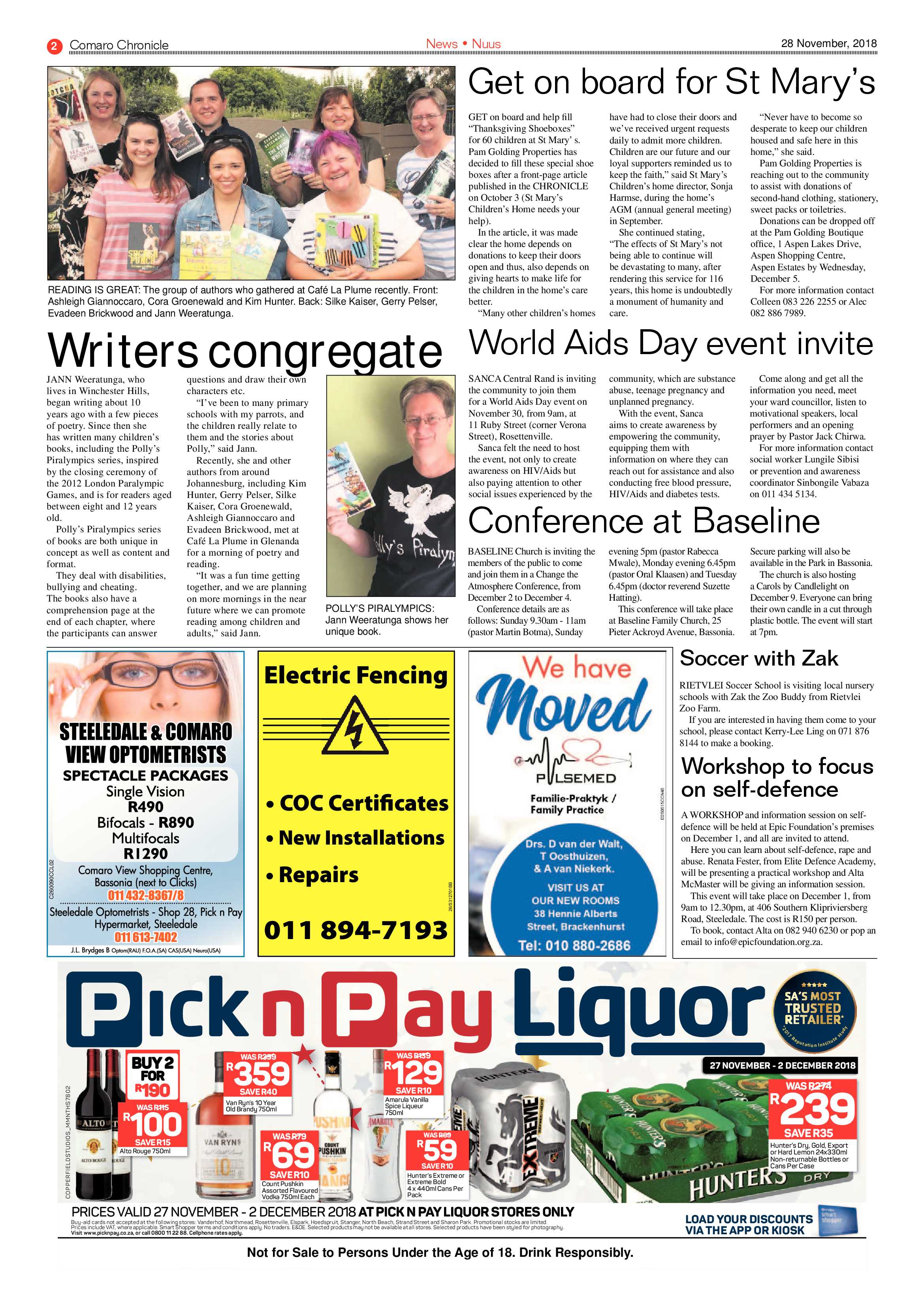 Comaro Chronicle 28 November 2018 page 2