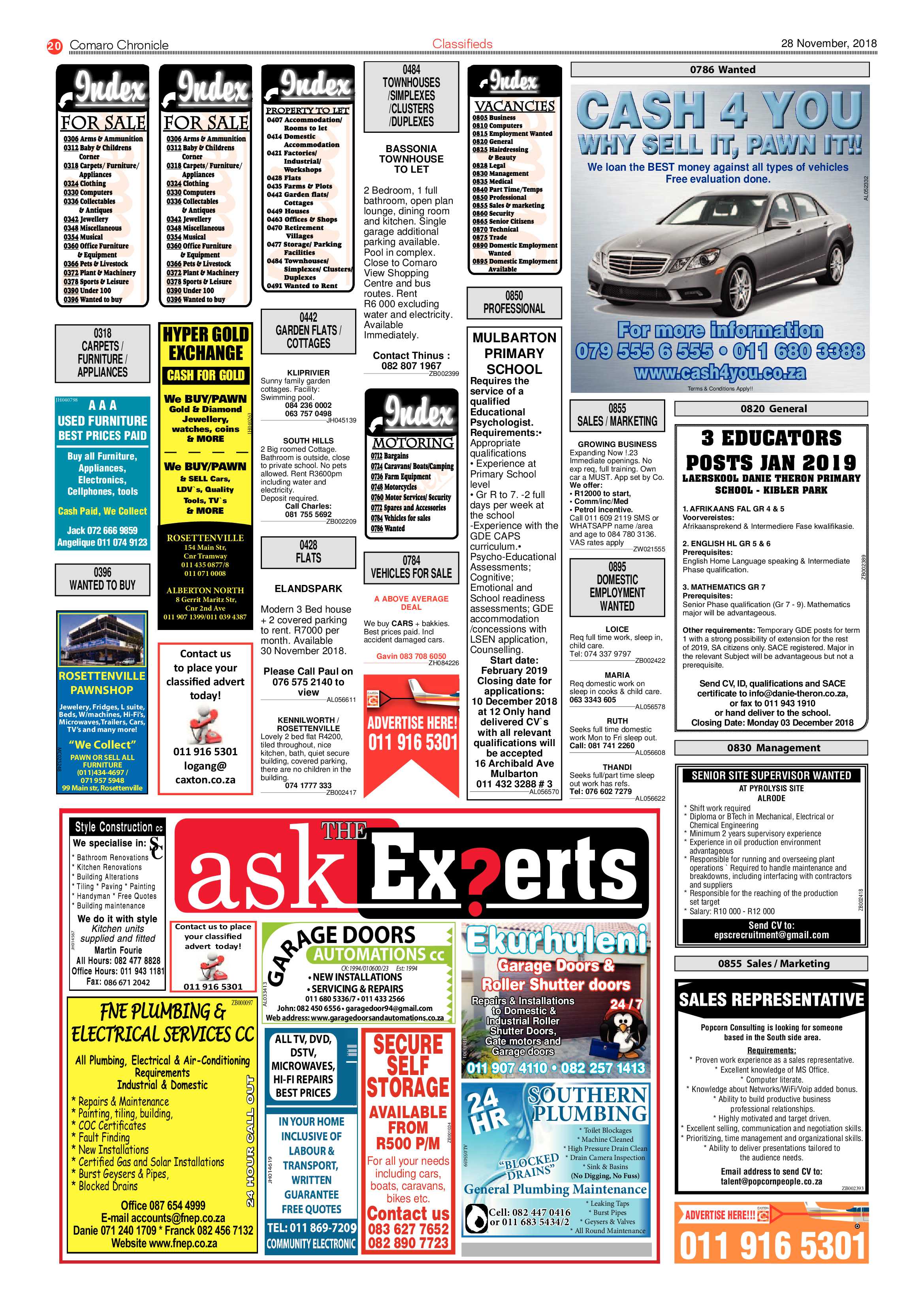 Comaro Chronicle 28 November 2018 page 20