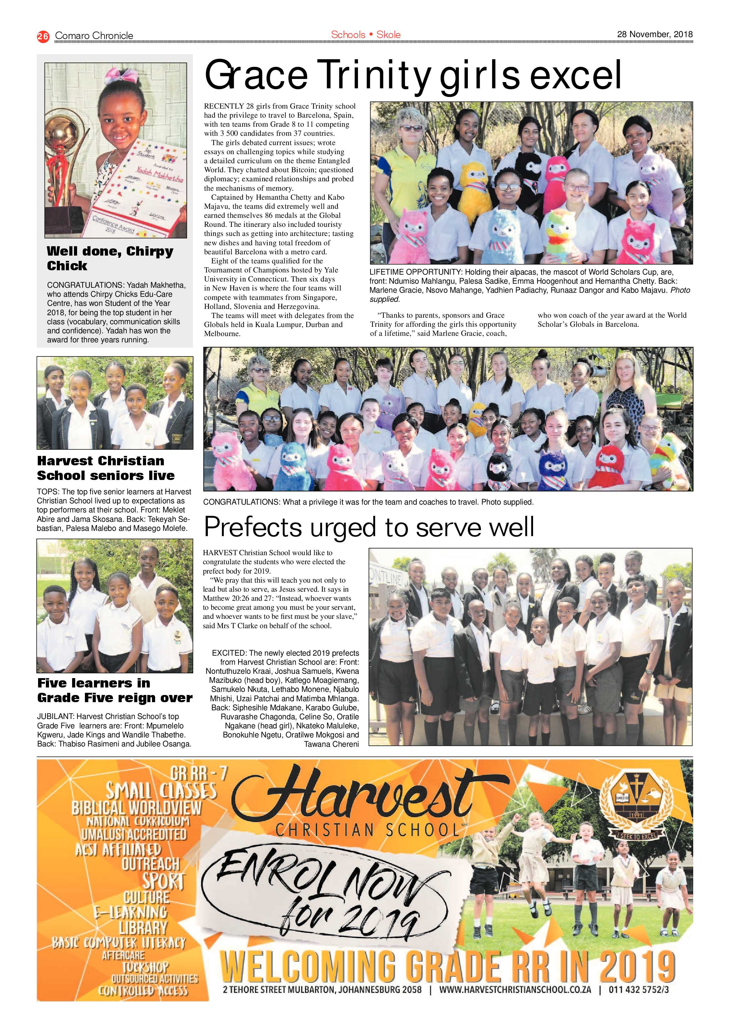 Comaro Chronicle 28 November 2018 page 26