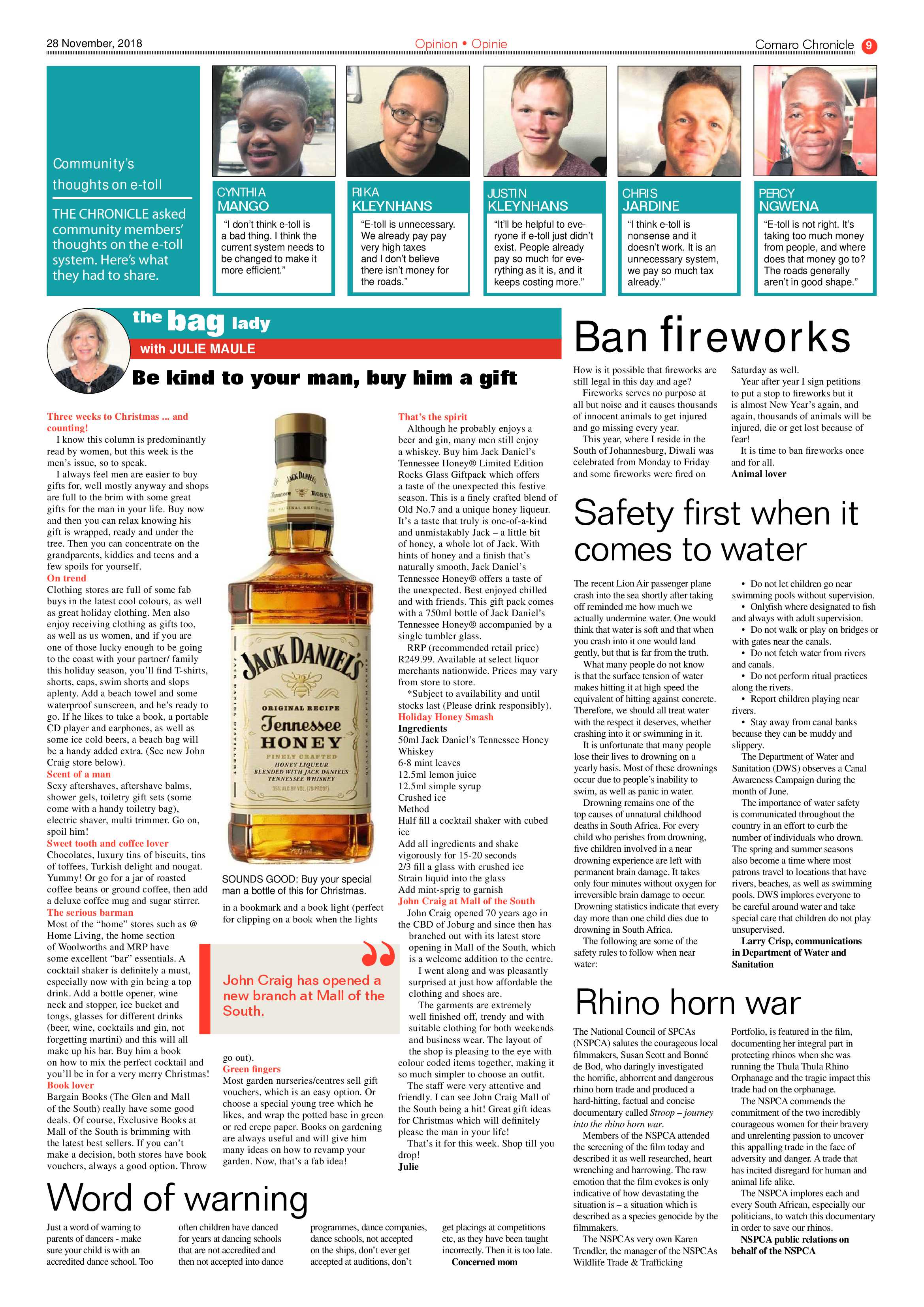 Comaro Chronicle 28 November 2018 page 9