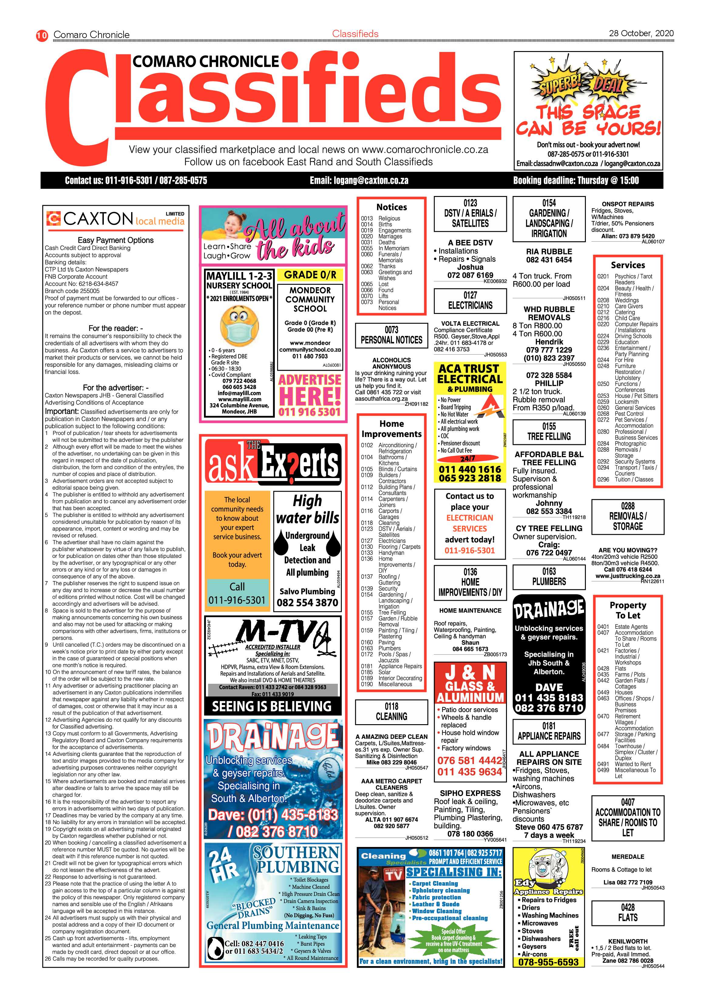Comaro Chronicle 28 October 2020 page 10