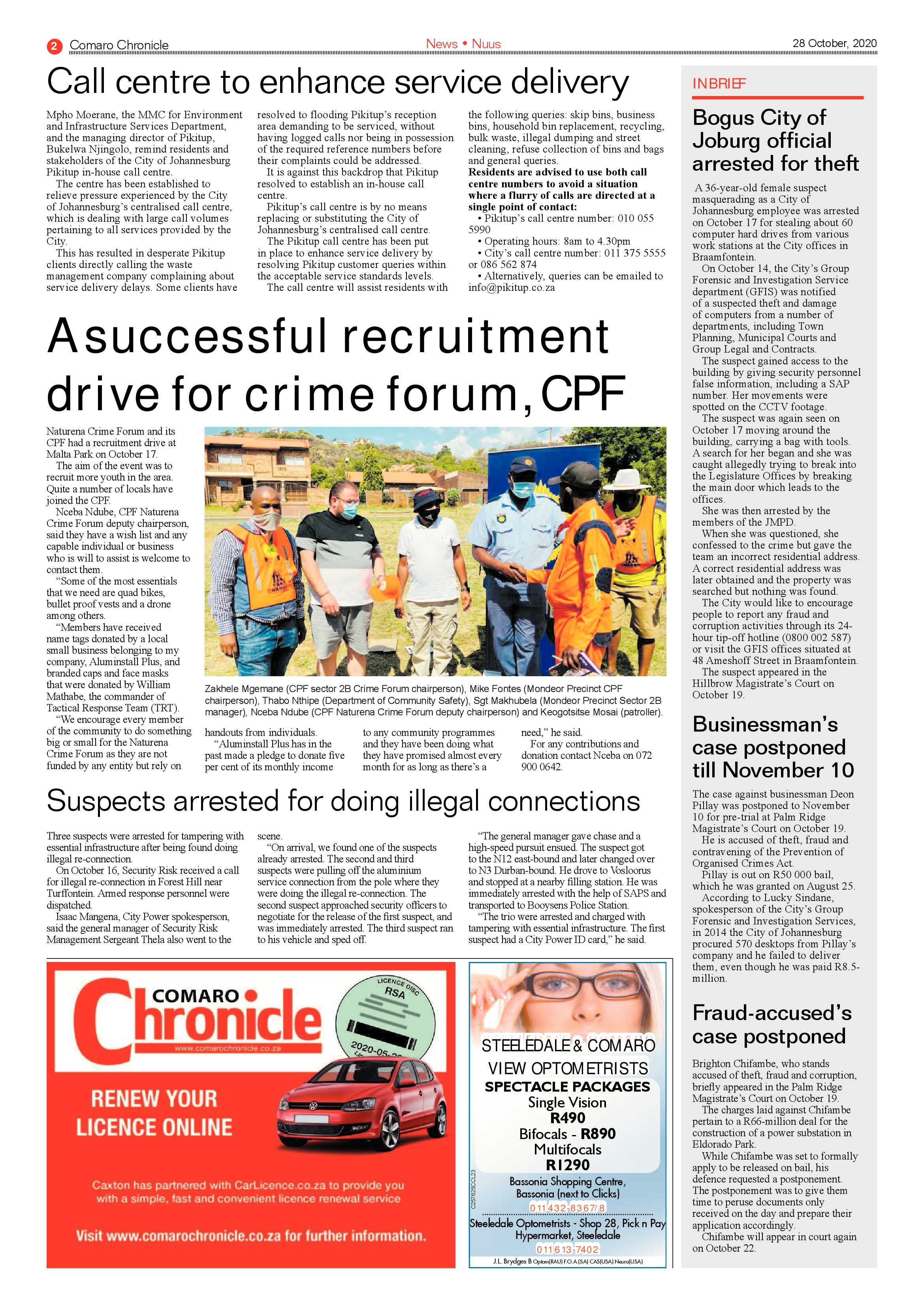 Comaro Chronicle 28 October 2020 page 2