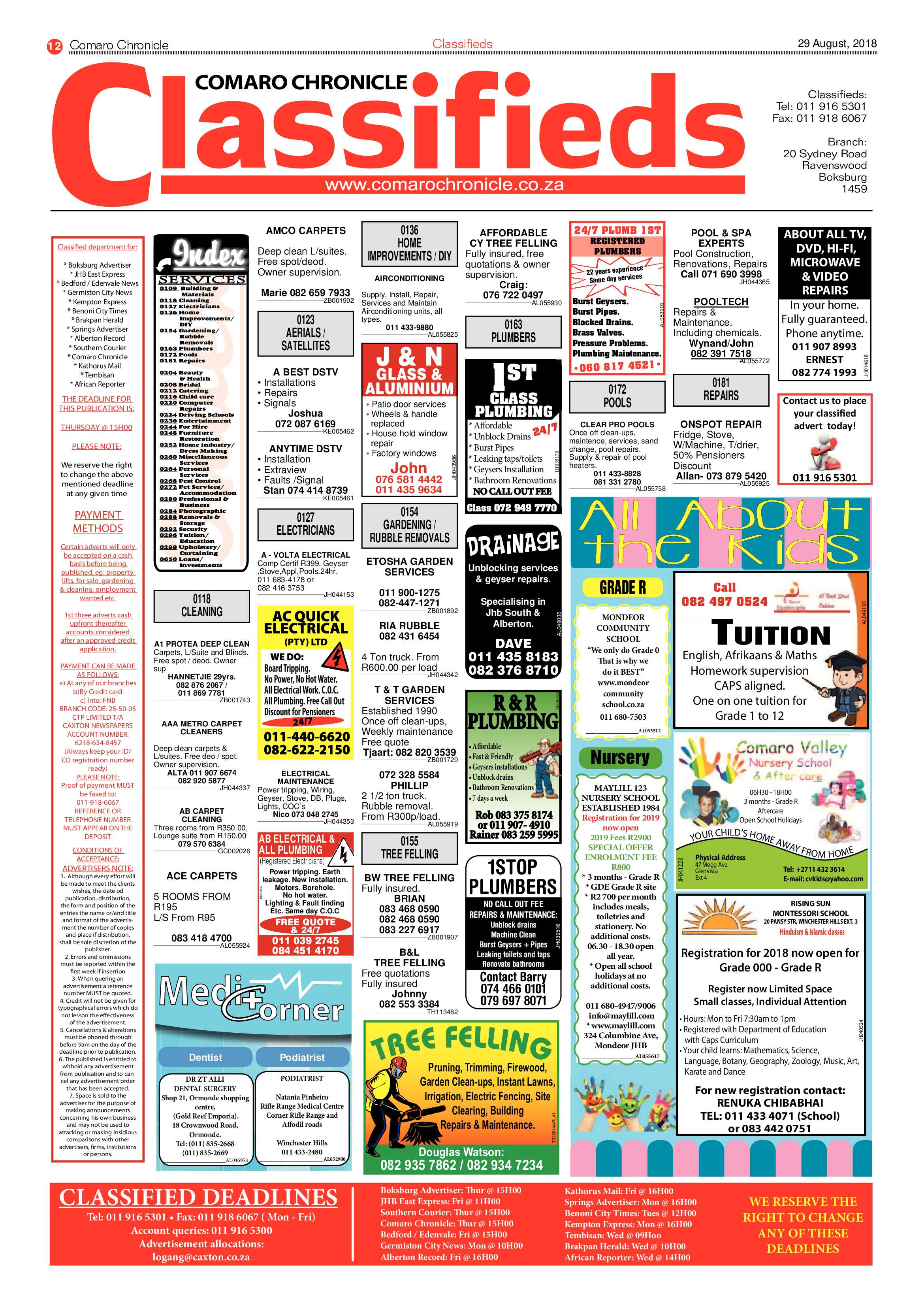 Comaro Chronicle 29 August 2018 page 12