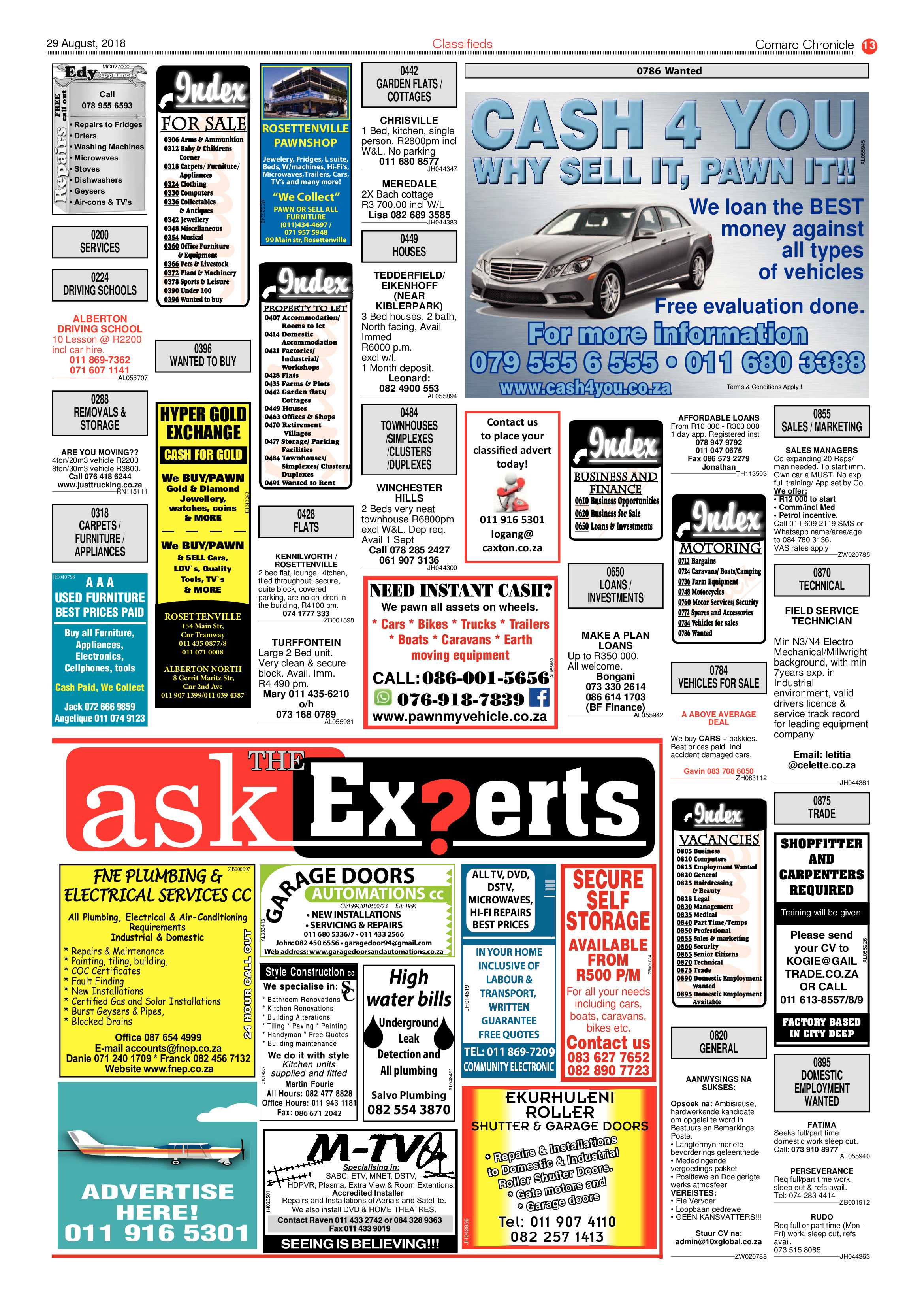 Comaro Chronicle 29 August 2018 page 13
