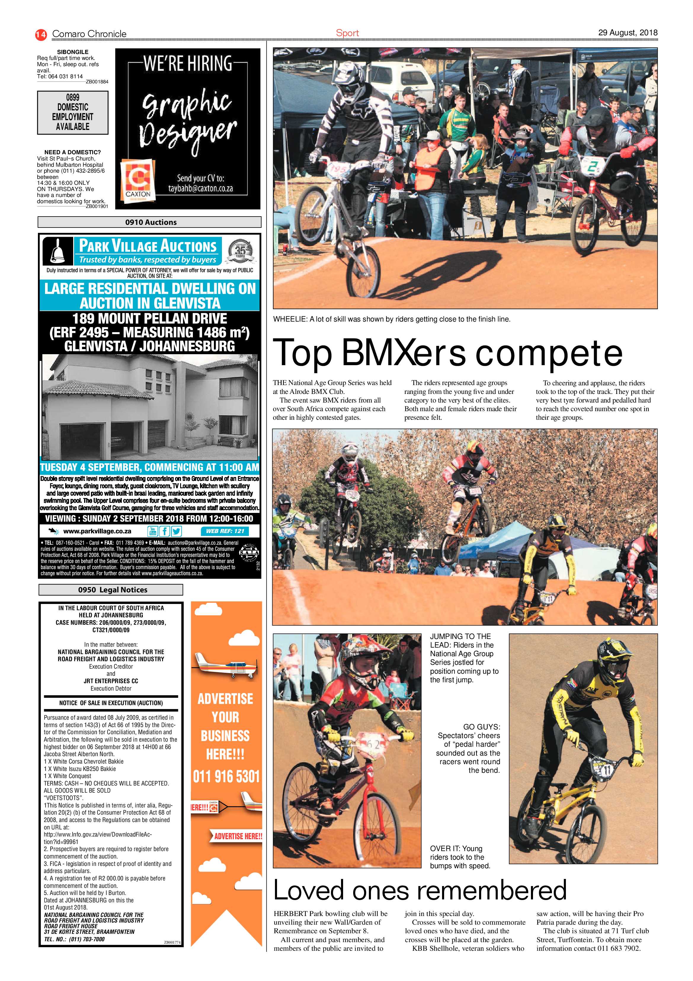 Comaro Chronicle 29 August 2018 page 14