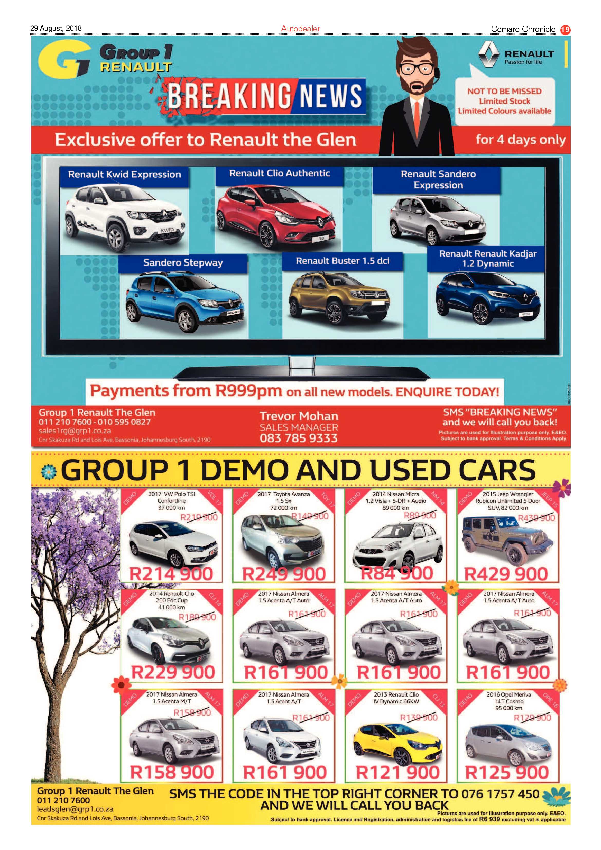 Comaro Chronicle 29 August 2018 page 19