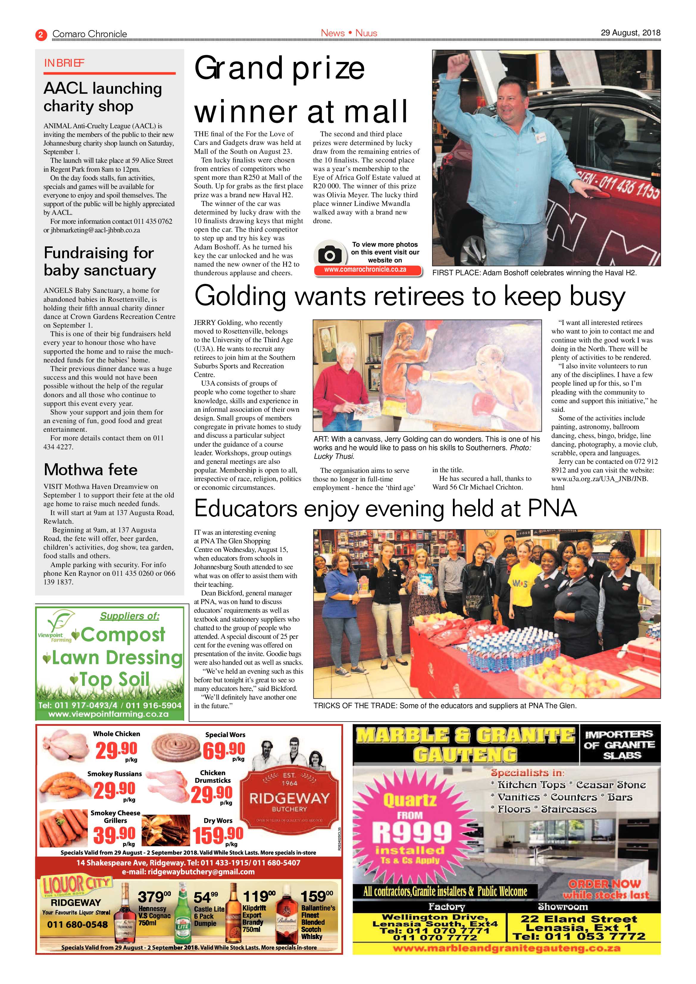 Comaro Chronicle 29 August 2018 page 2