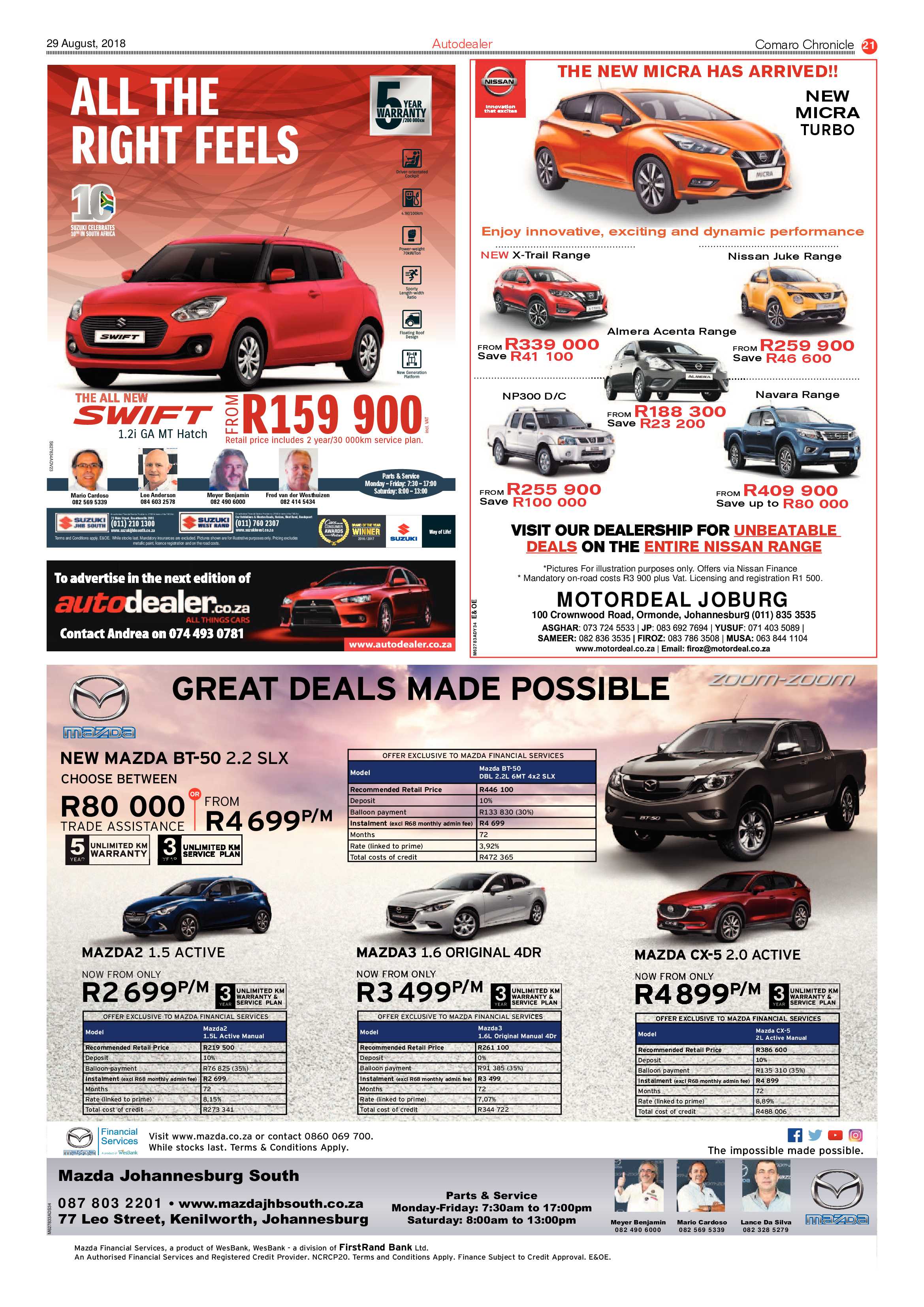 Comaro Chronicle 29 August 2018 page 21
