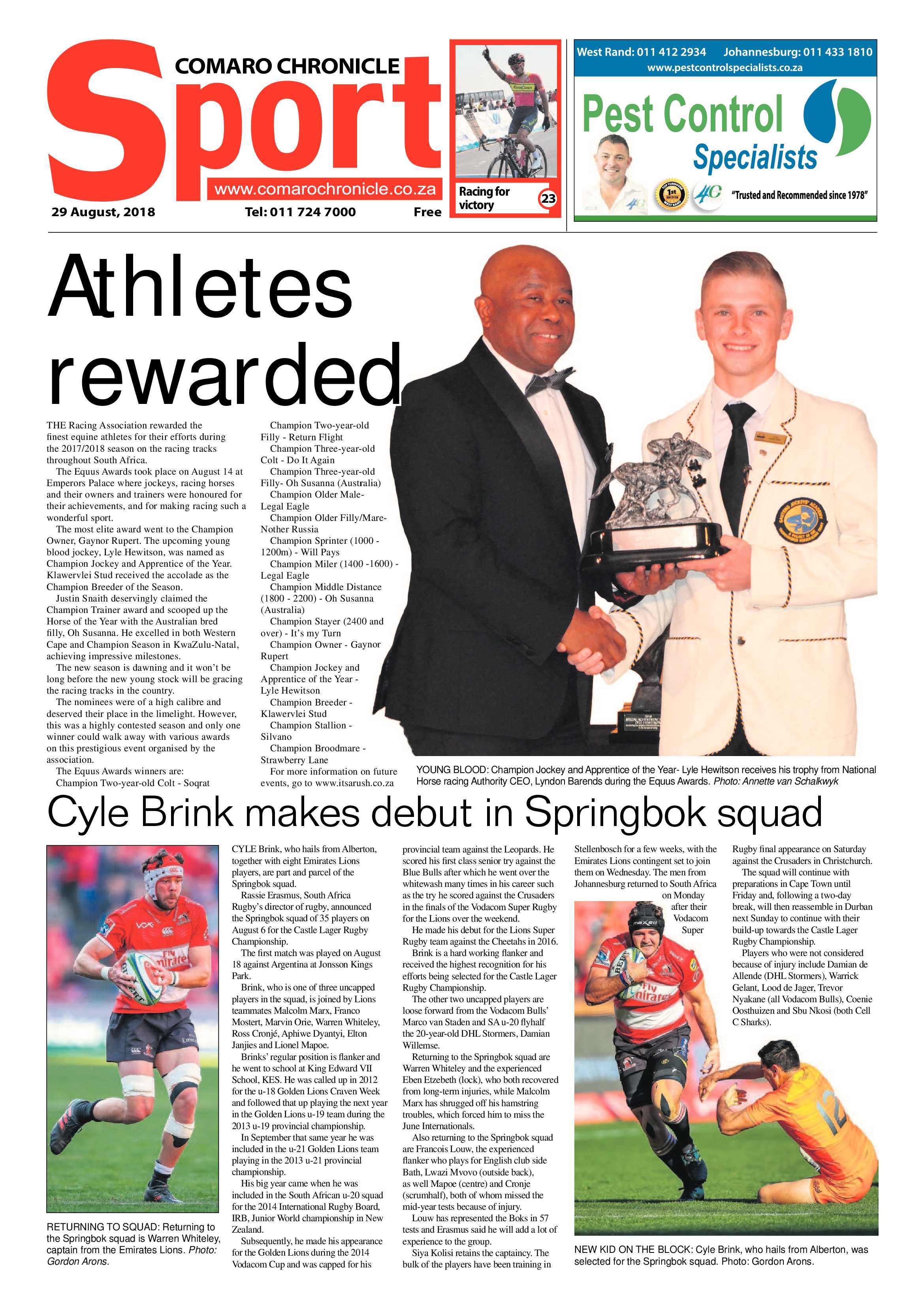 Comaro Chronicle 29 August 2018 page 24