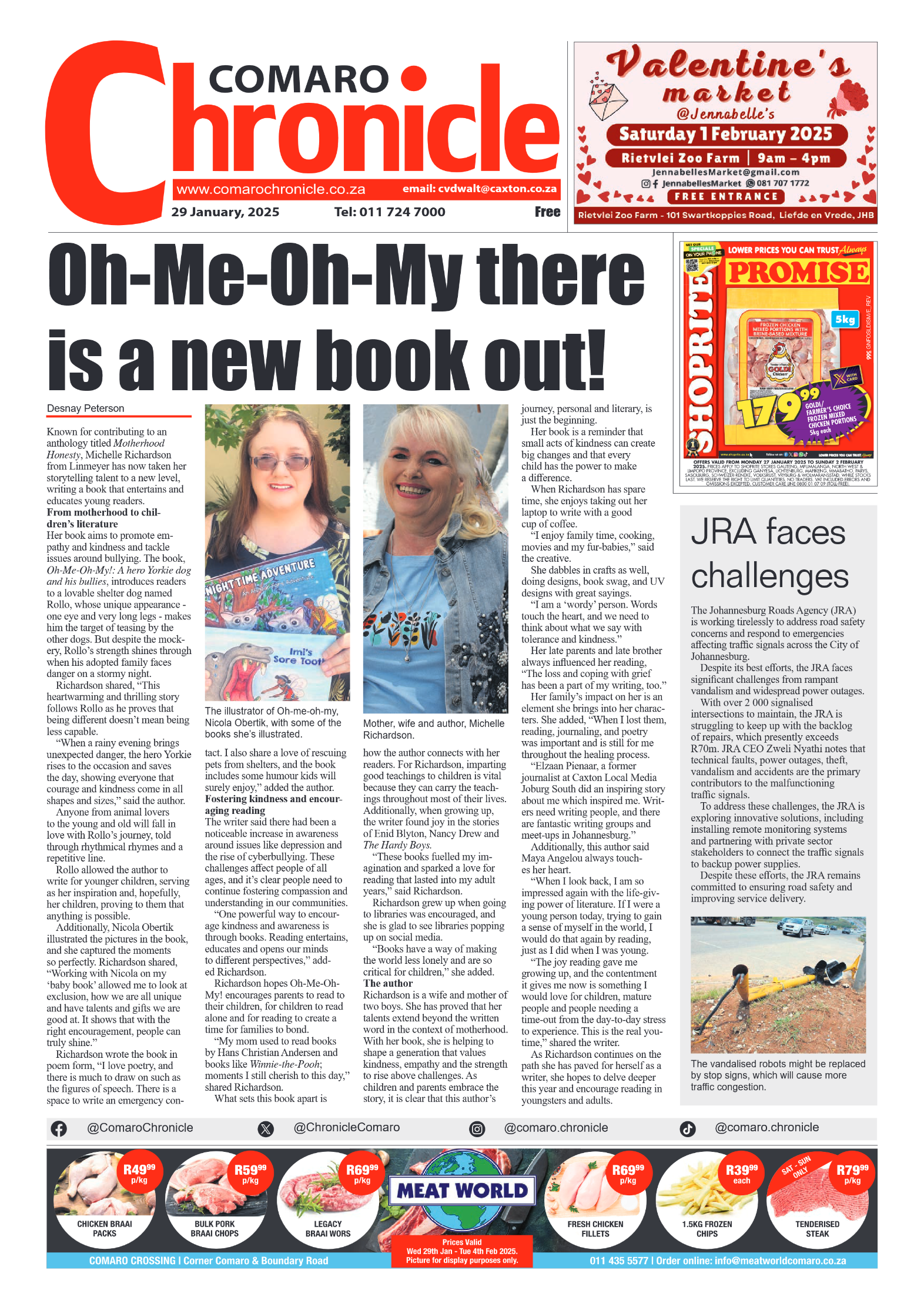 Comaro Chronicle 29 January 2025 page 1