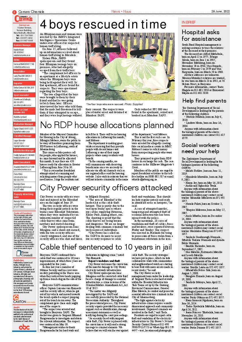 Comaro Chronicle 29 June 2022 page 4