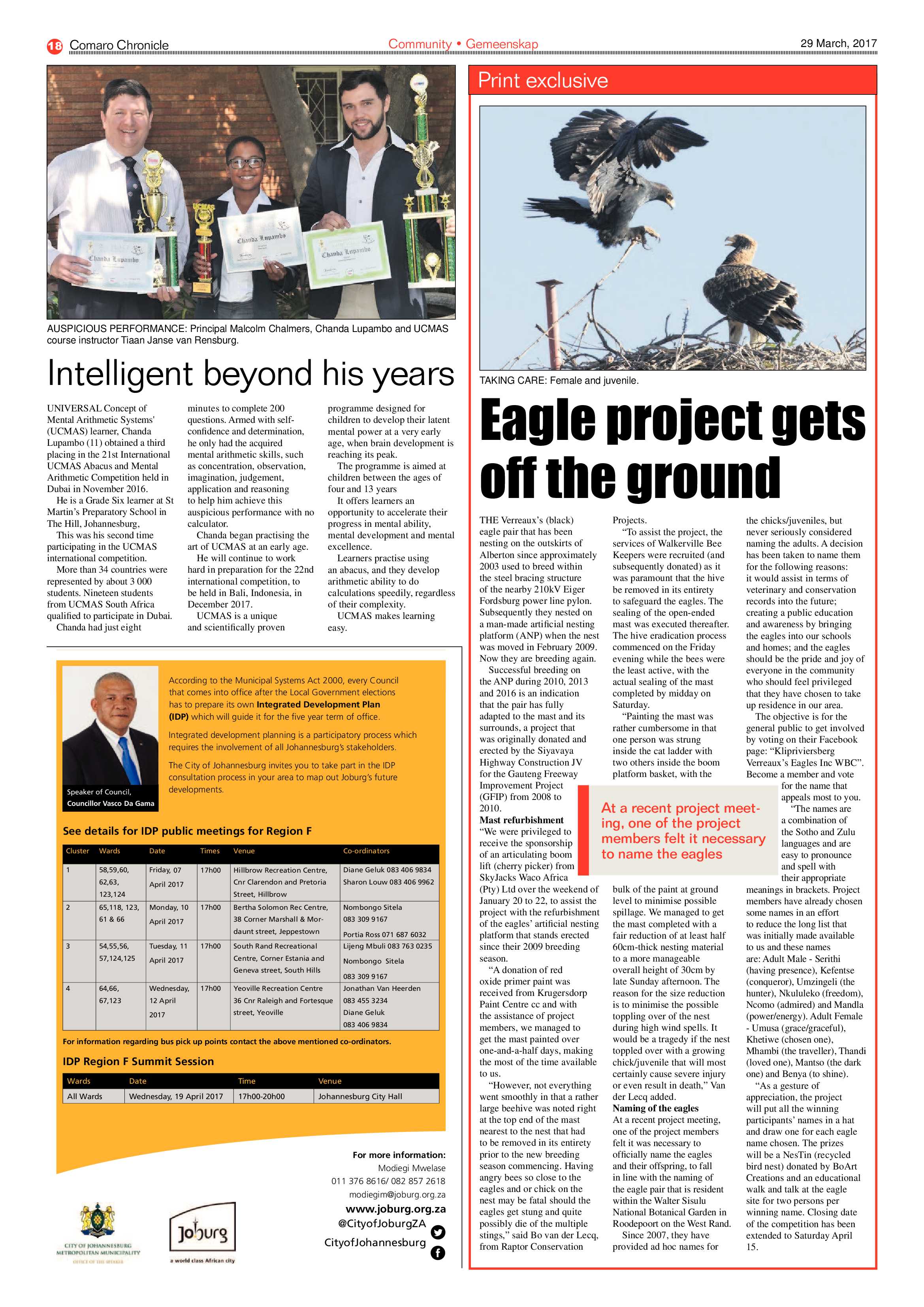 Comaro Chronicle 29 March 2017 page 18