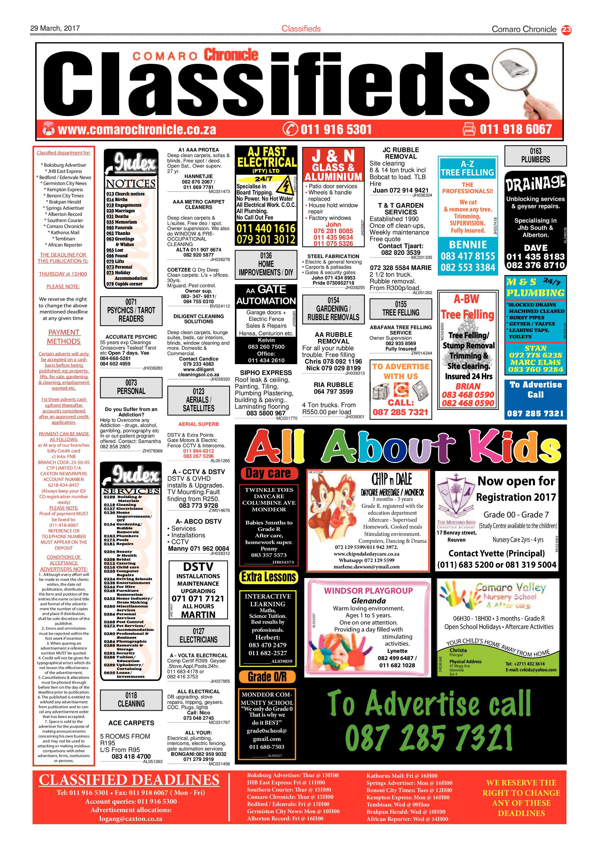 Comaro Chronicle 29 March 2017 page 23