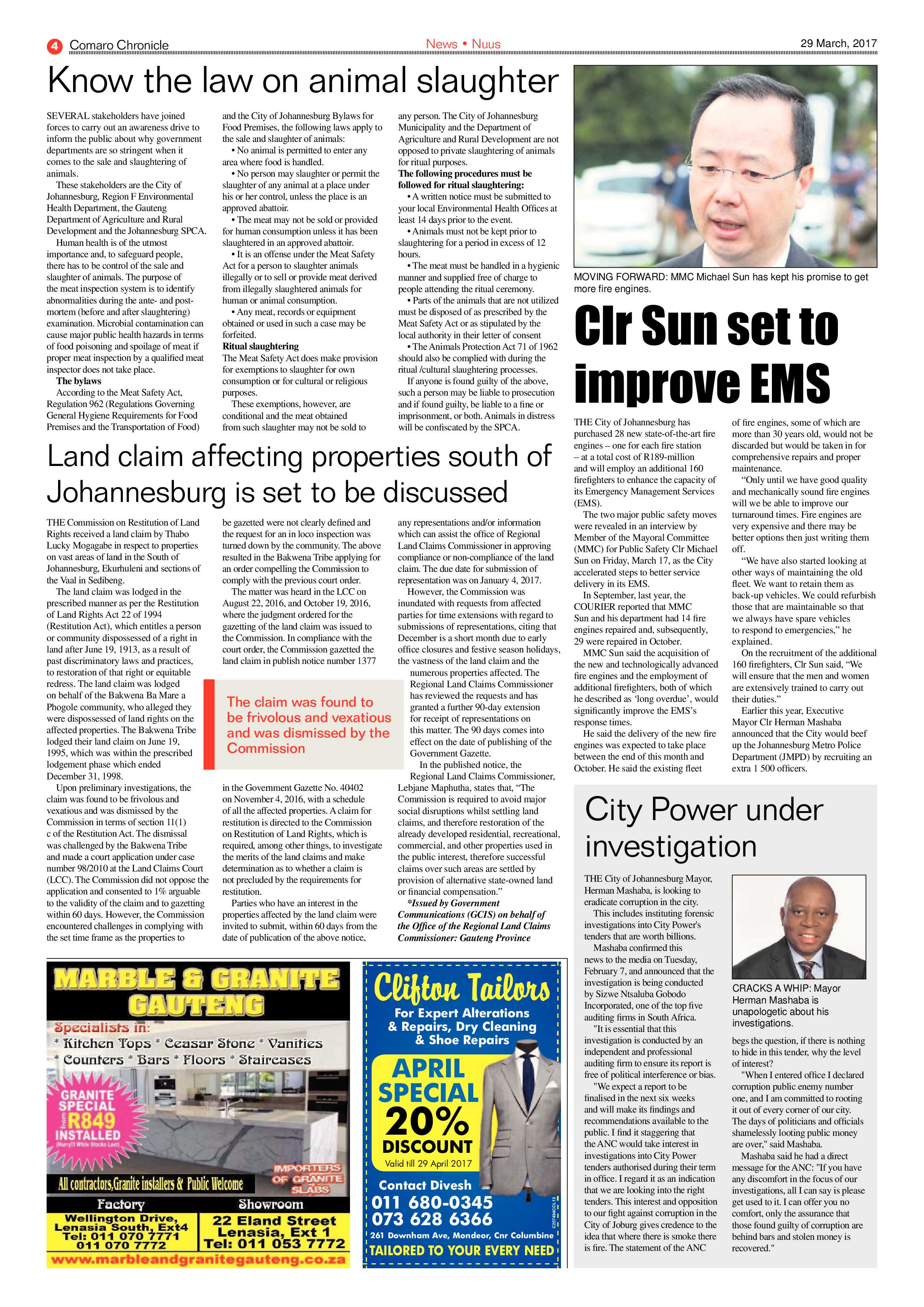 Comaro Chronicle 29 March 2017 page 4