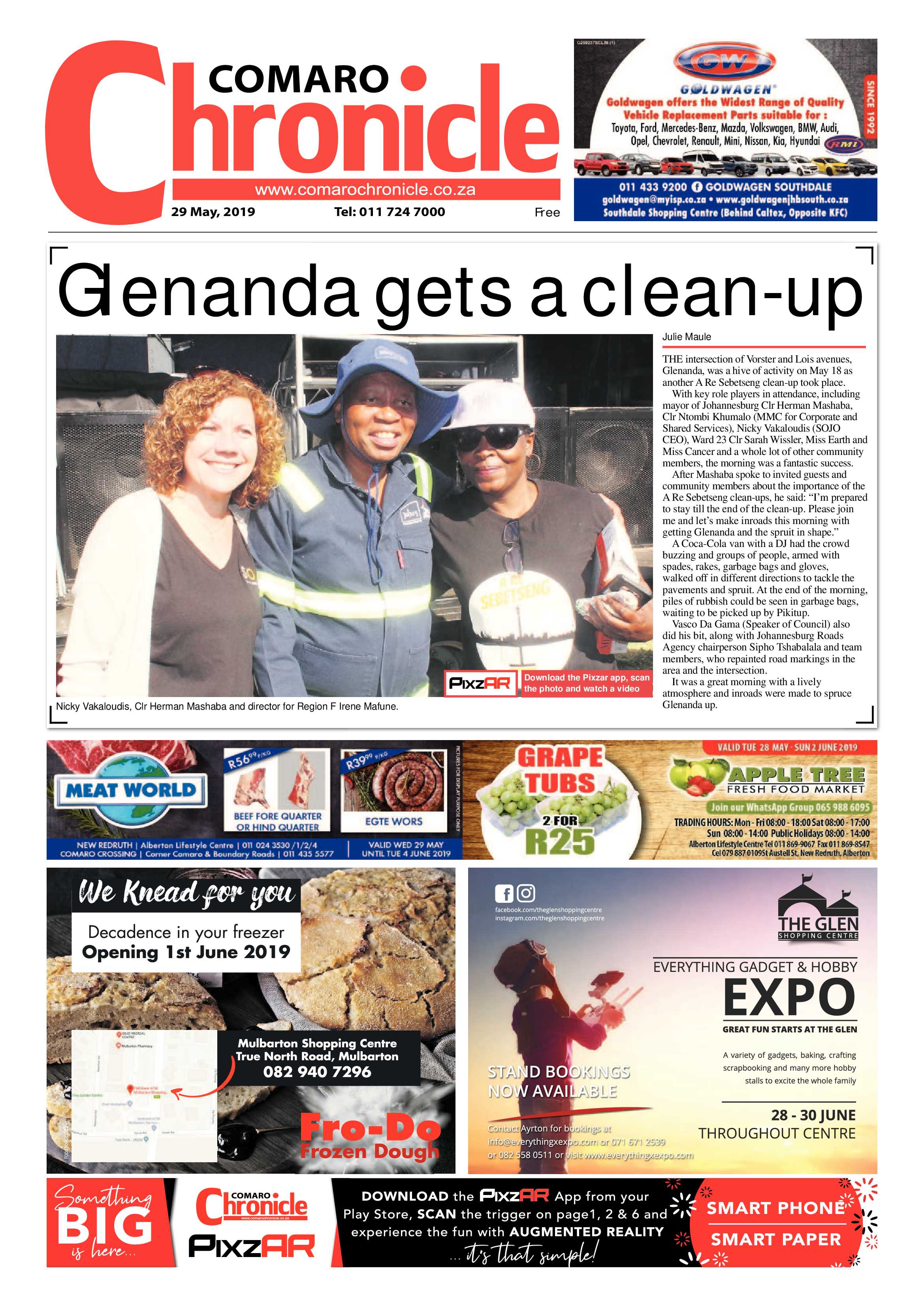 Comaro Chronicle 29 May 2019 page 1