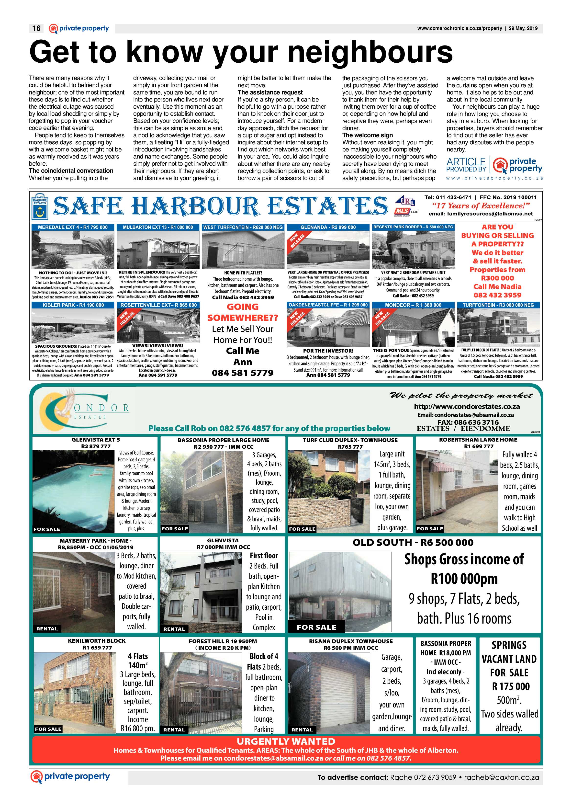 Comaro Chronicle 29 May 2019 page 16