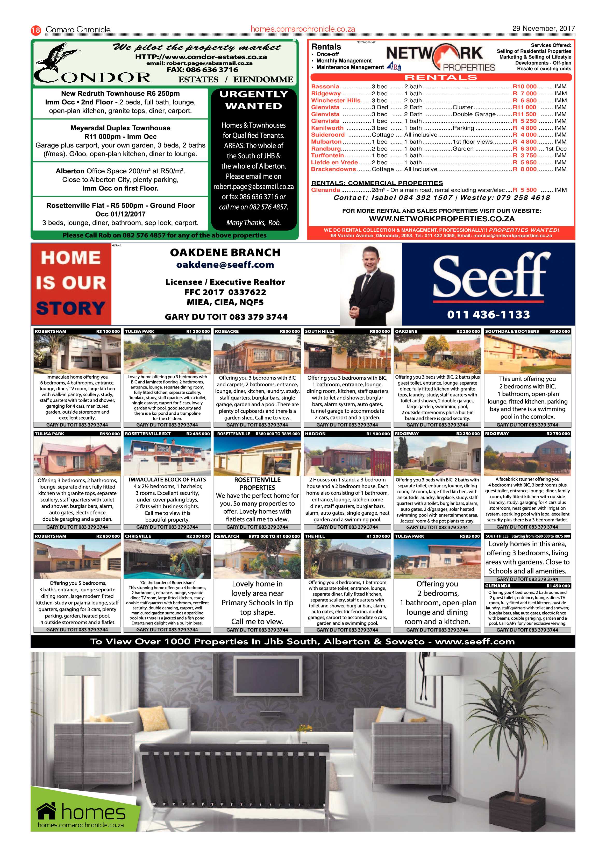 Comaro Chronicle 29 November 2017 page 18