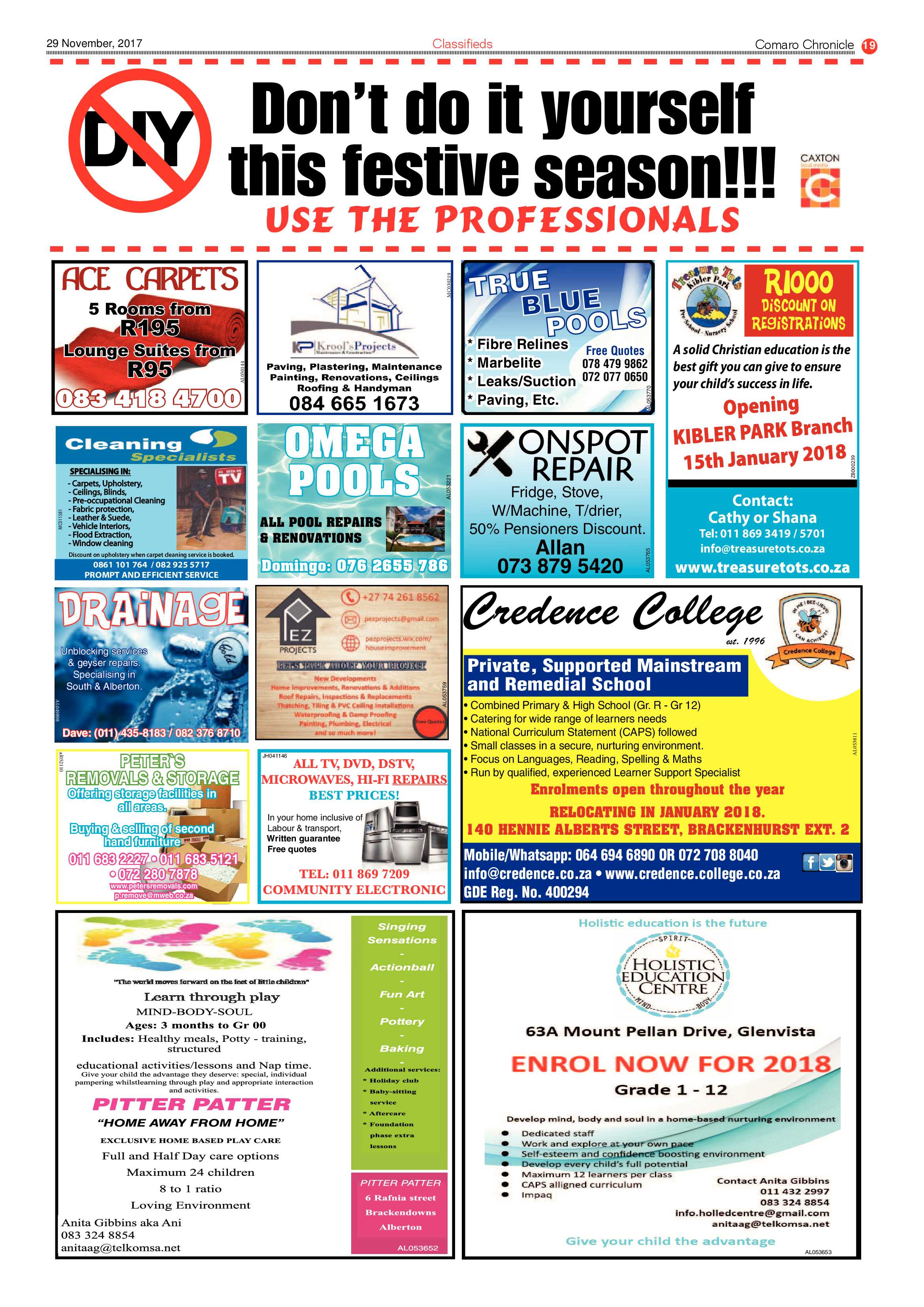 Comaro Chronicle 29 November 2017 page 19