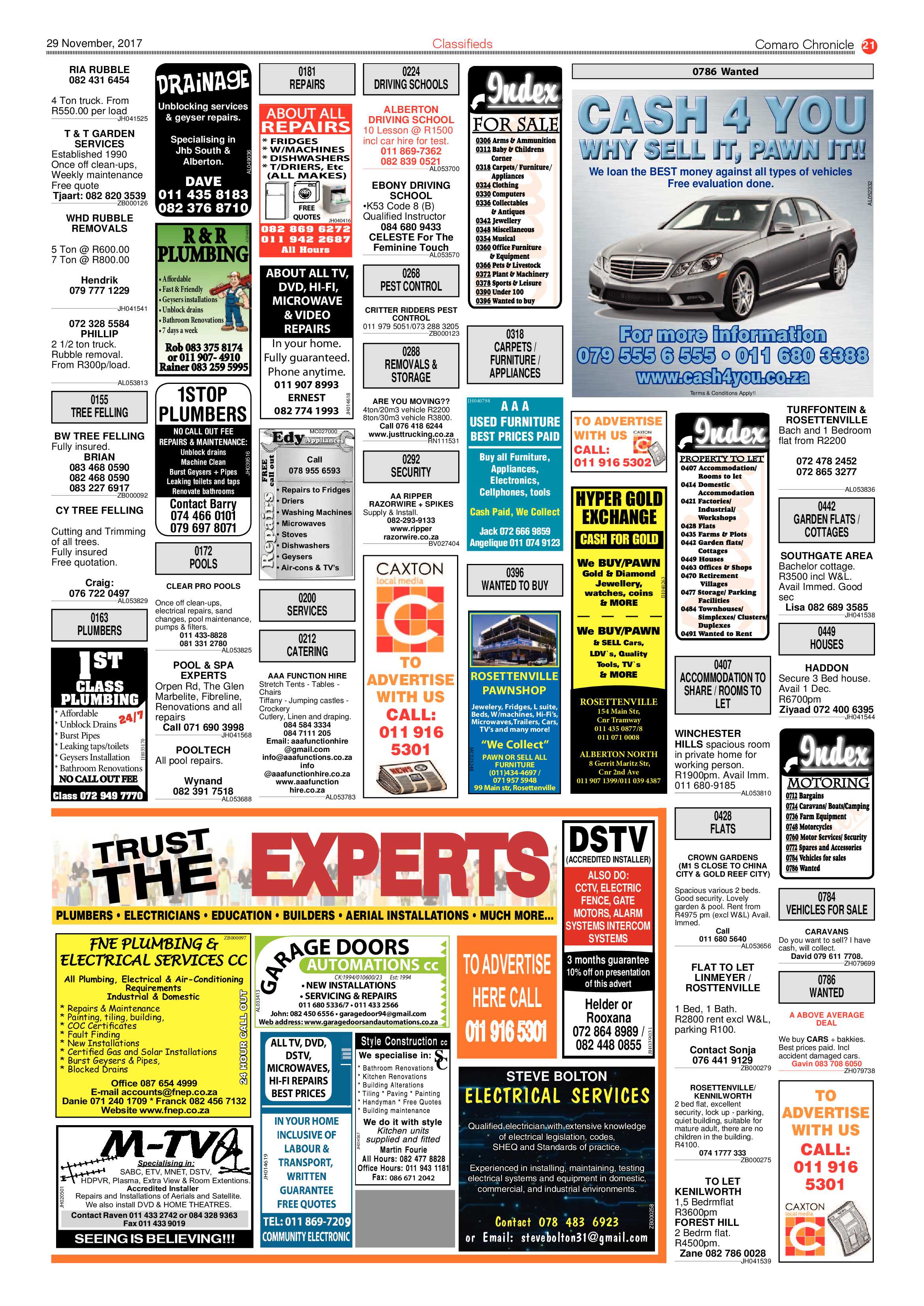 Comaro Chronicle 29 November 2017 page 21