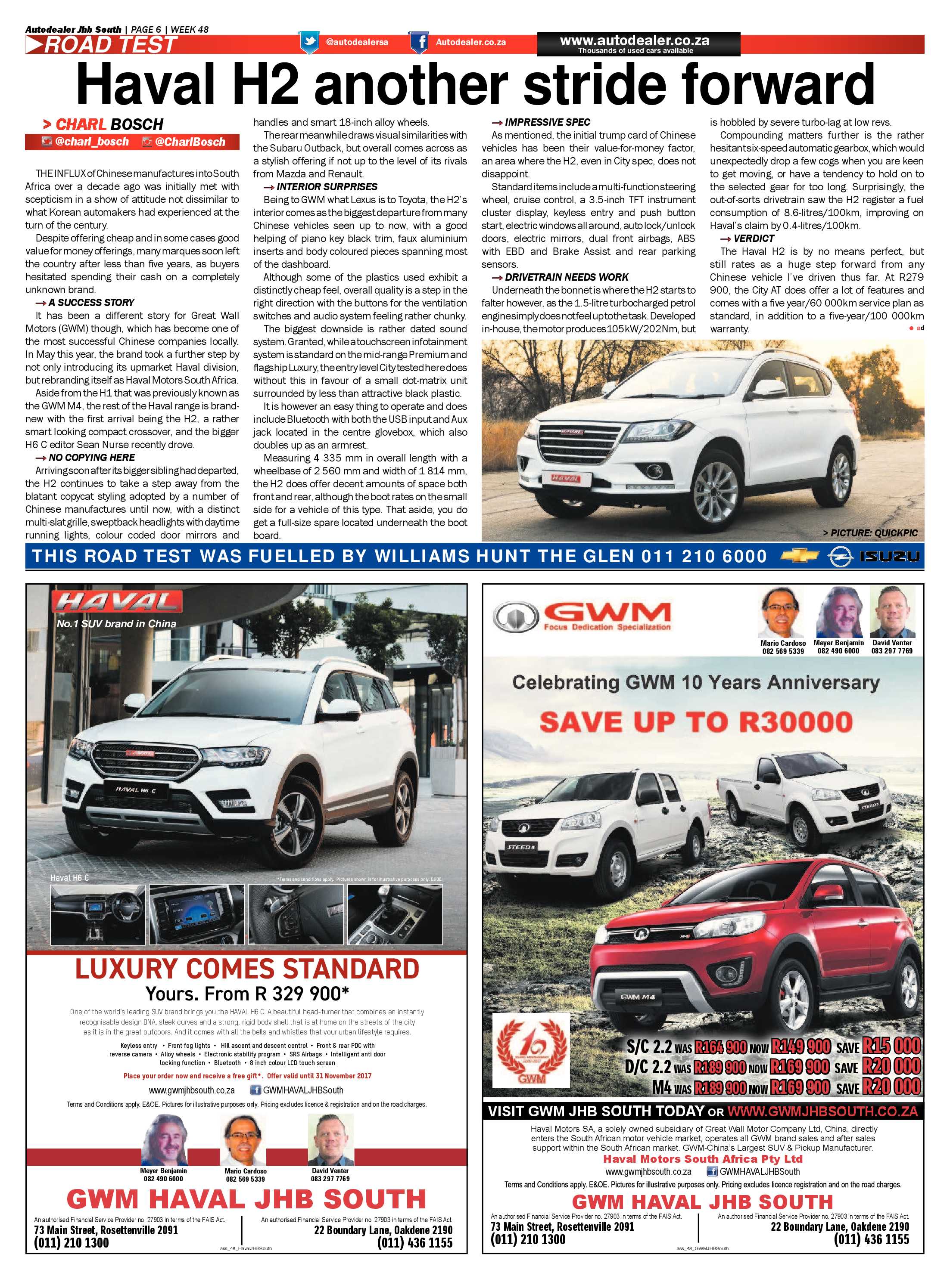 Comaro Chronicle 29 November 2017 page 30