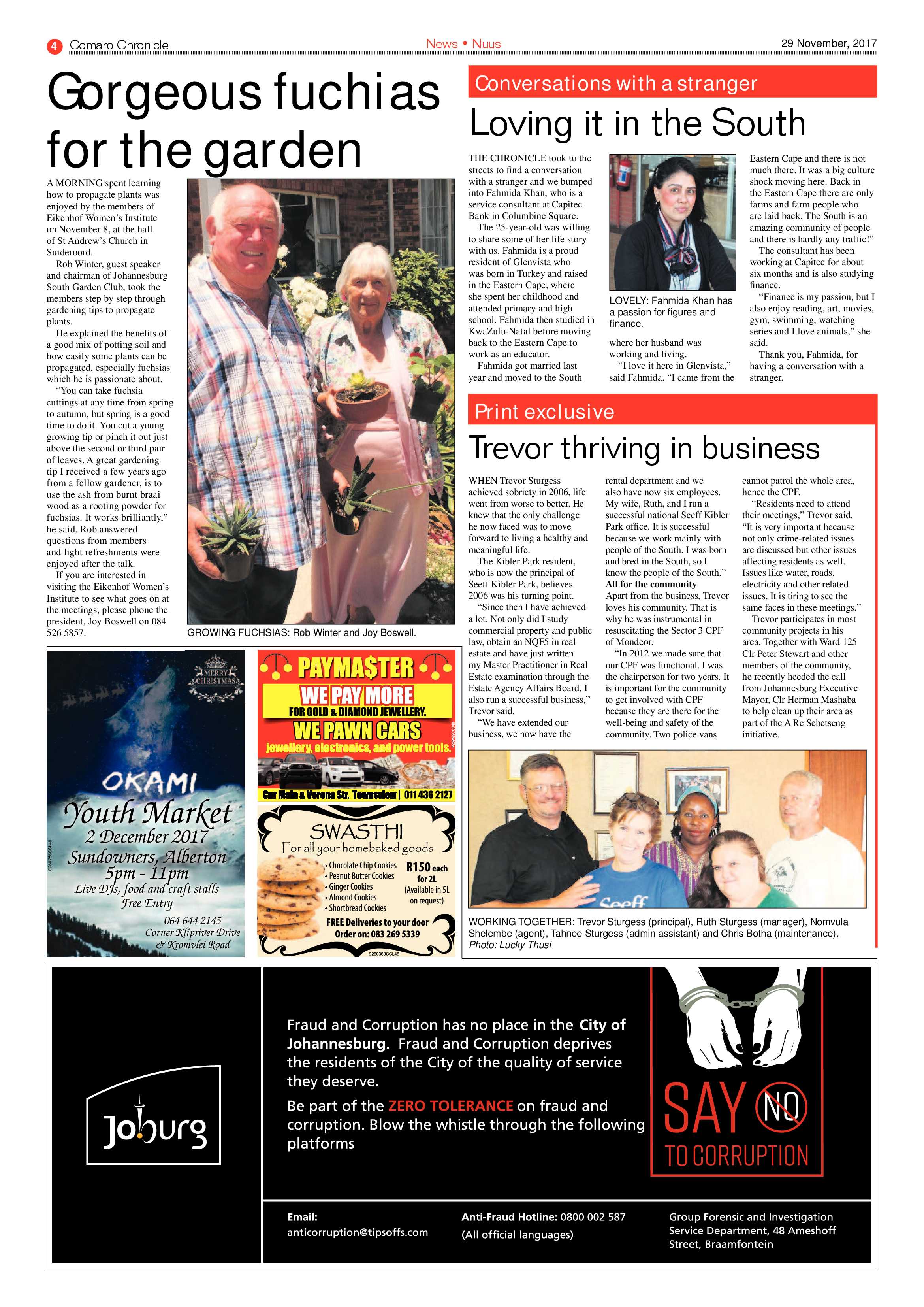 Comaro Chronicle 29 November 2017 page 4