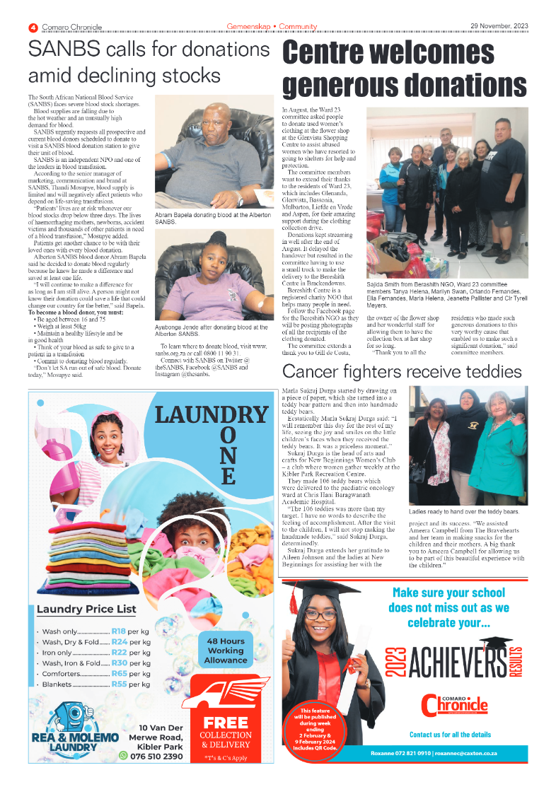 Comaro Chronicle 29 November 2023 page 4