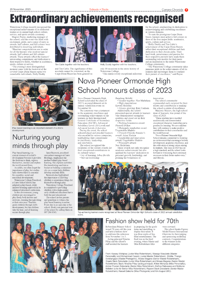 Comaro Chronicle 29 November 2023 page 7