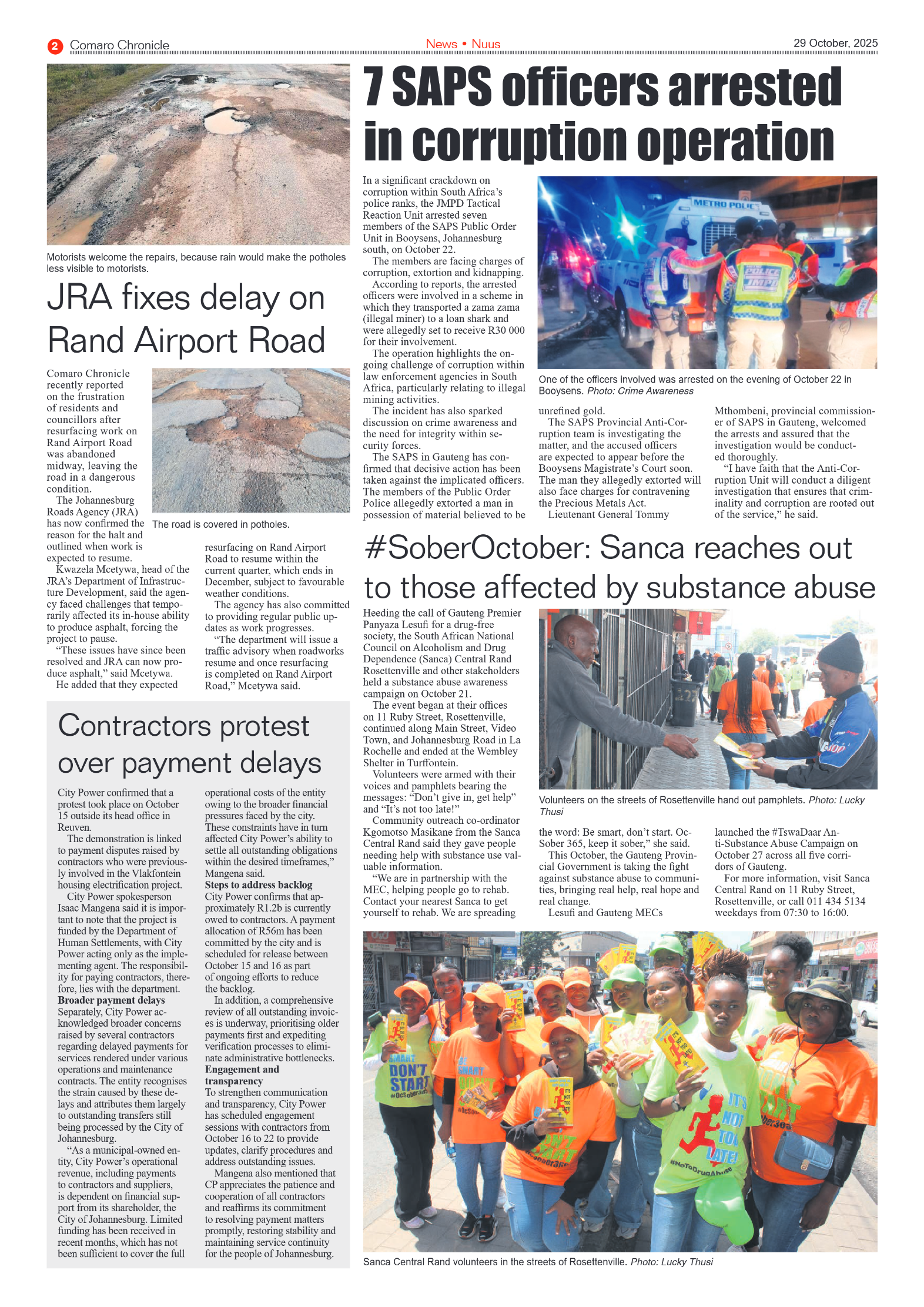 Comaro Chronicle 29 October 2025 page 2