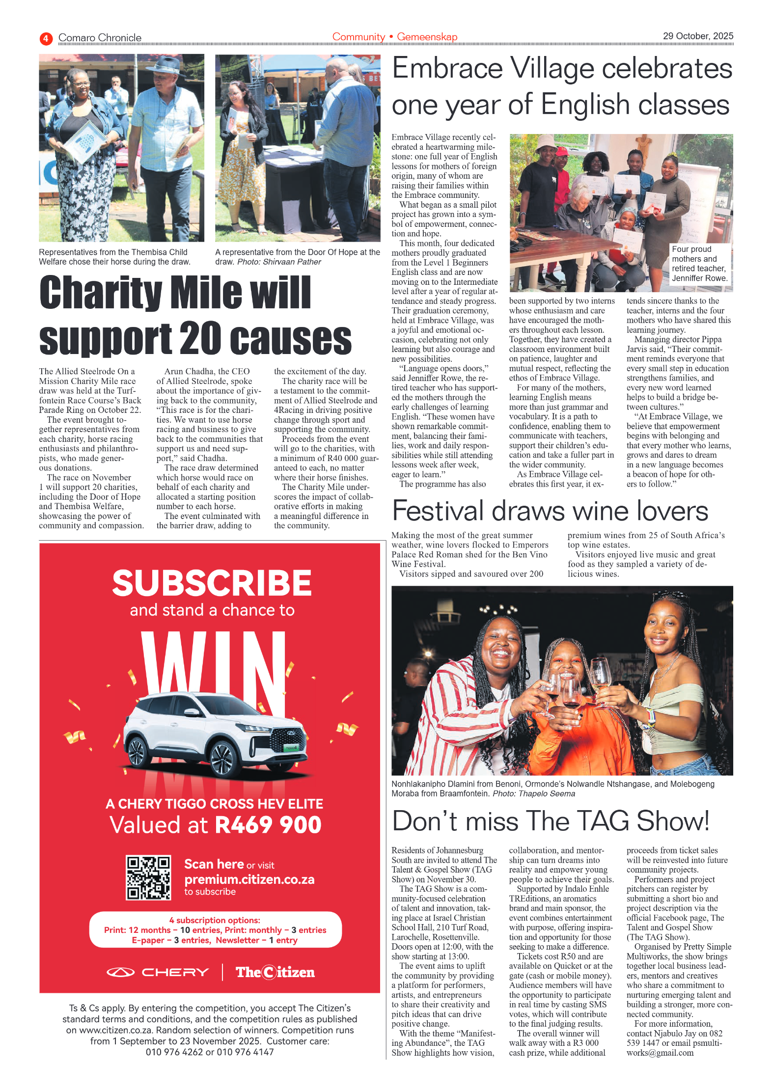 Comaro Chronicle 29 October 2025 page 4