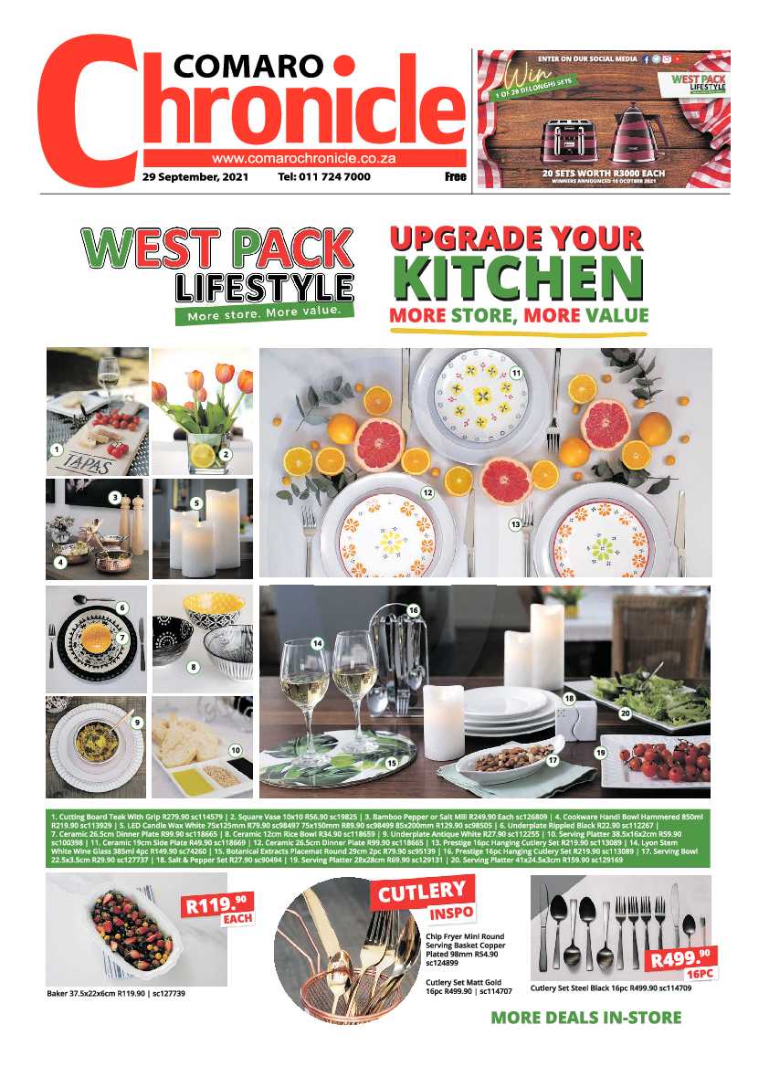 Comaro Chronicle 29 September 2021 page 1