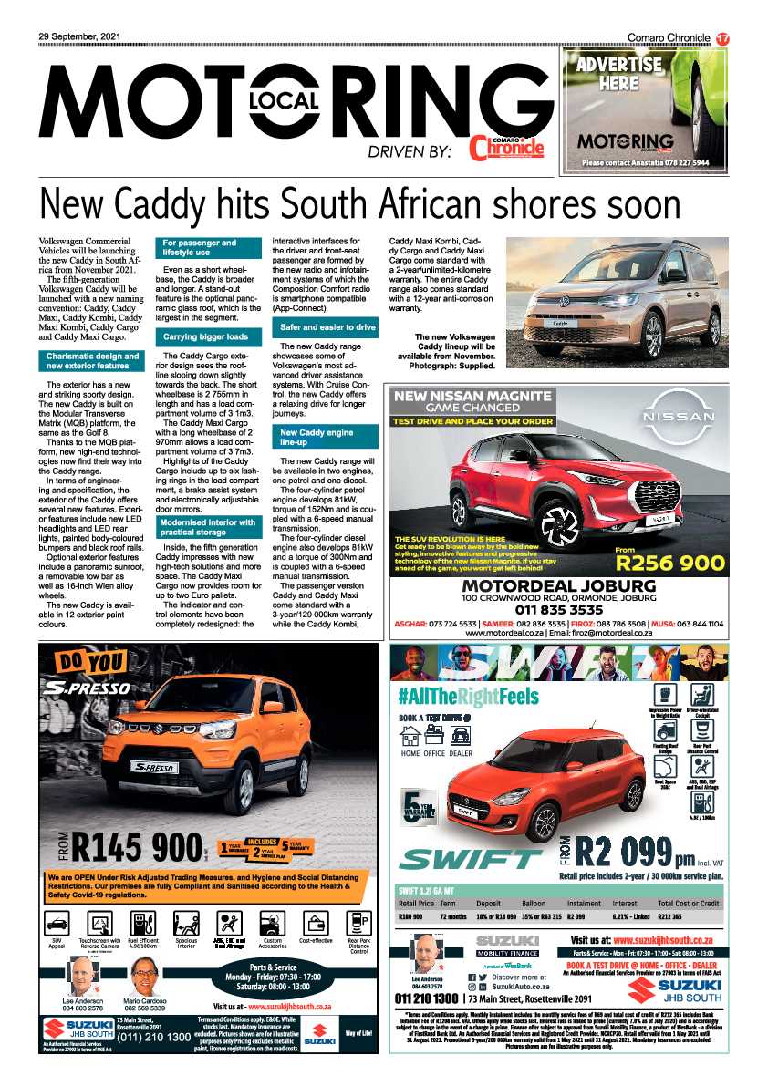 Comaro Chronicle 29 September 2021 page 19