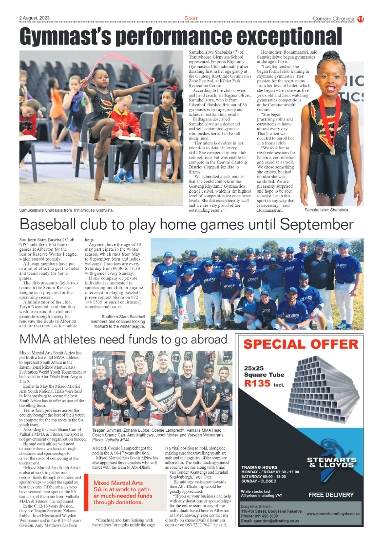 Comaro Chronicle 2 August 2023 page 11