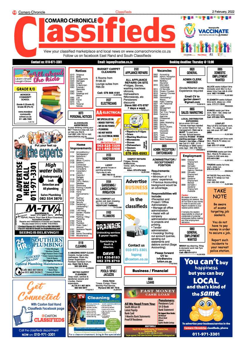 Comaro Chronicle 2 February 2022 page 12