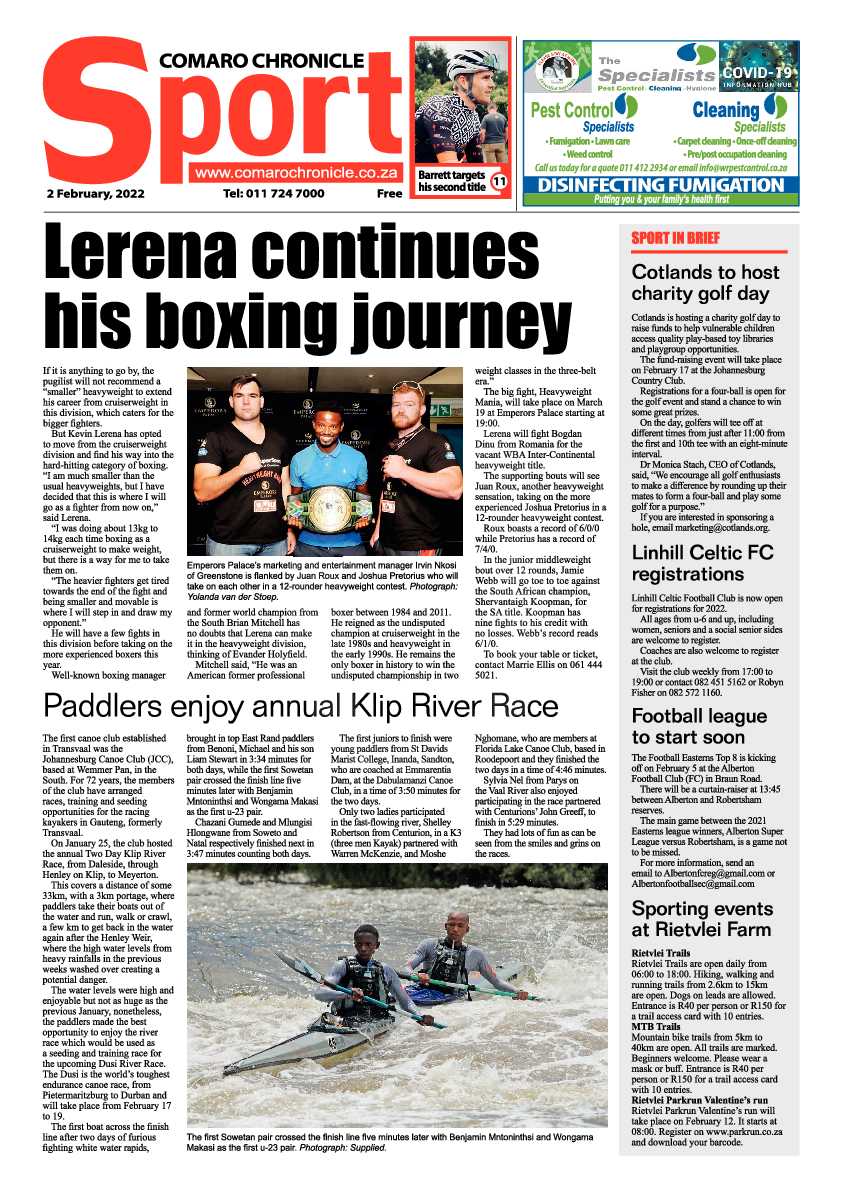 Comaro Chronicle 2 February 2022 page 14