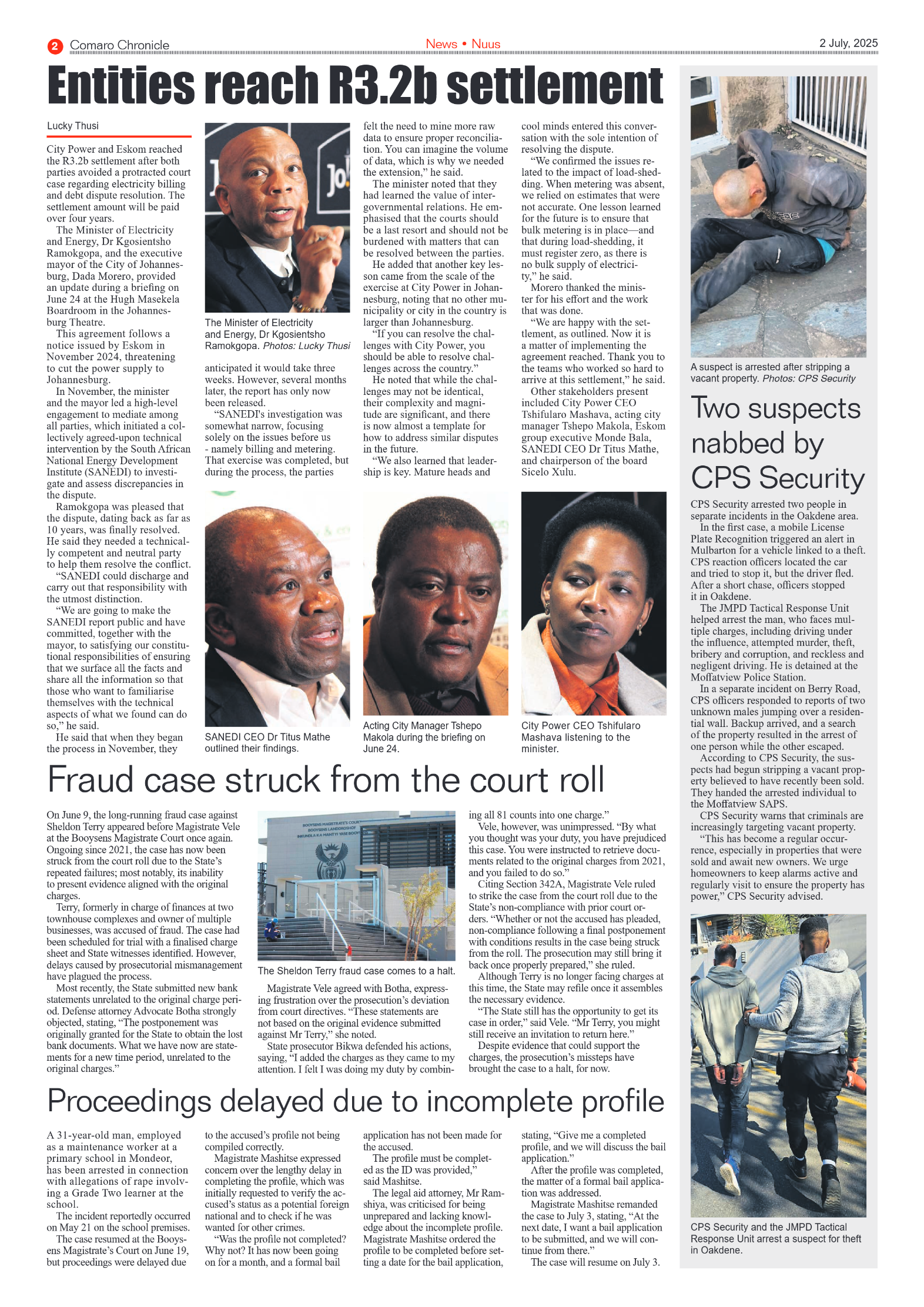Comaro Chronicle 2 July 2025 page 2