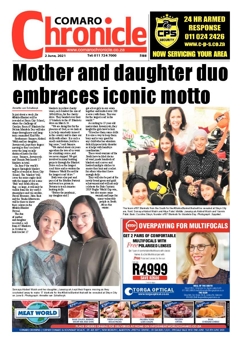 Comaro Chronicle 2 June 2021 page 1
