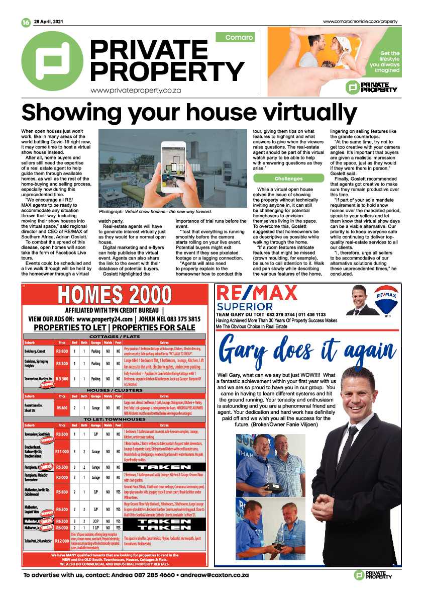 Comaro Chronicle 30 April 2021 page 16