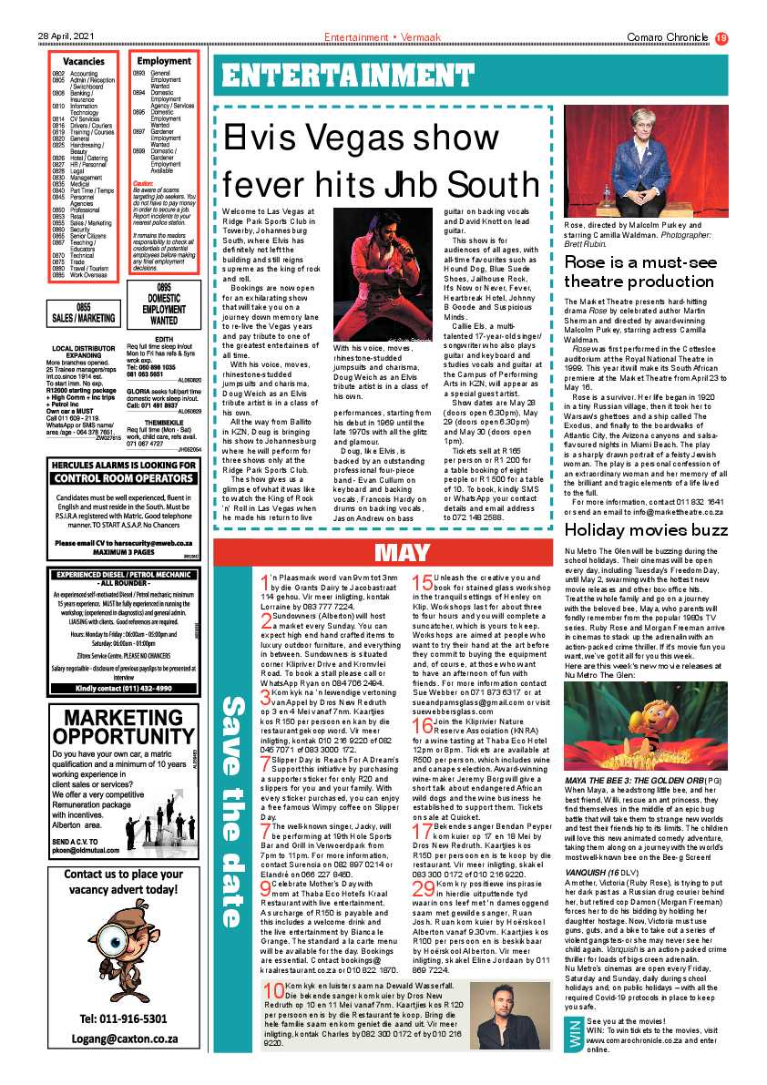 Comaro Chronicle 30 April 2021 page 19