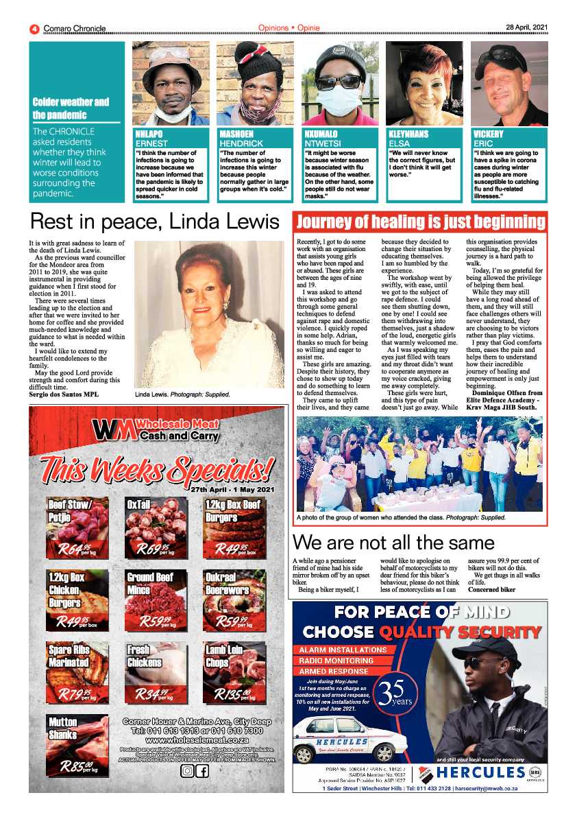 Comaro Chronicle 30 April 2021 page 4
