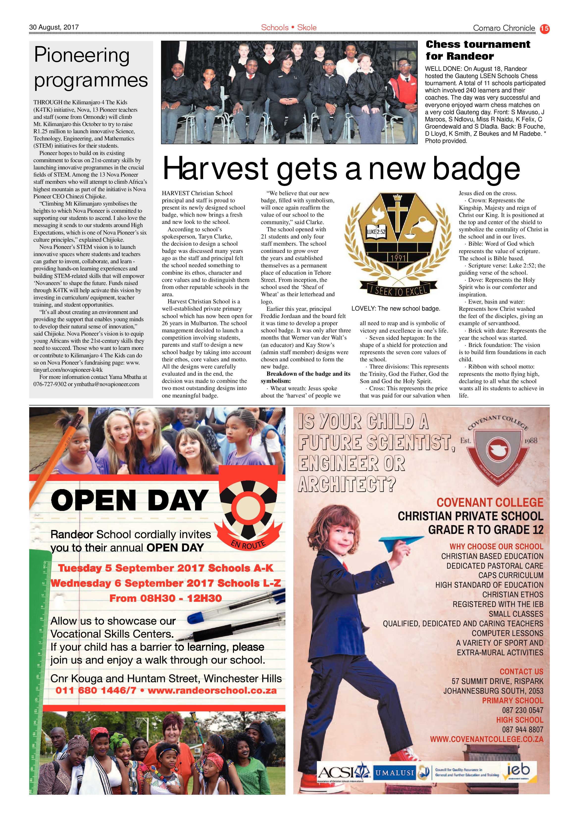 Comaro Chronicle 30 August 2017 page 15