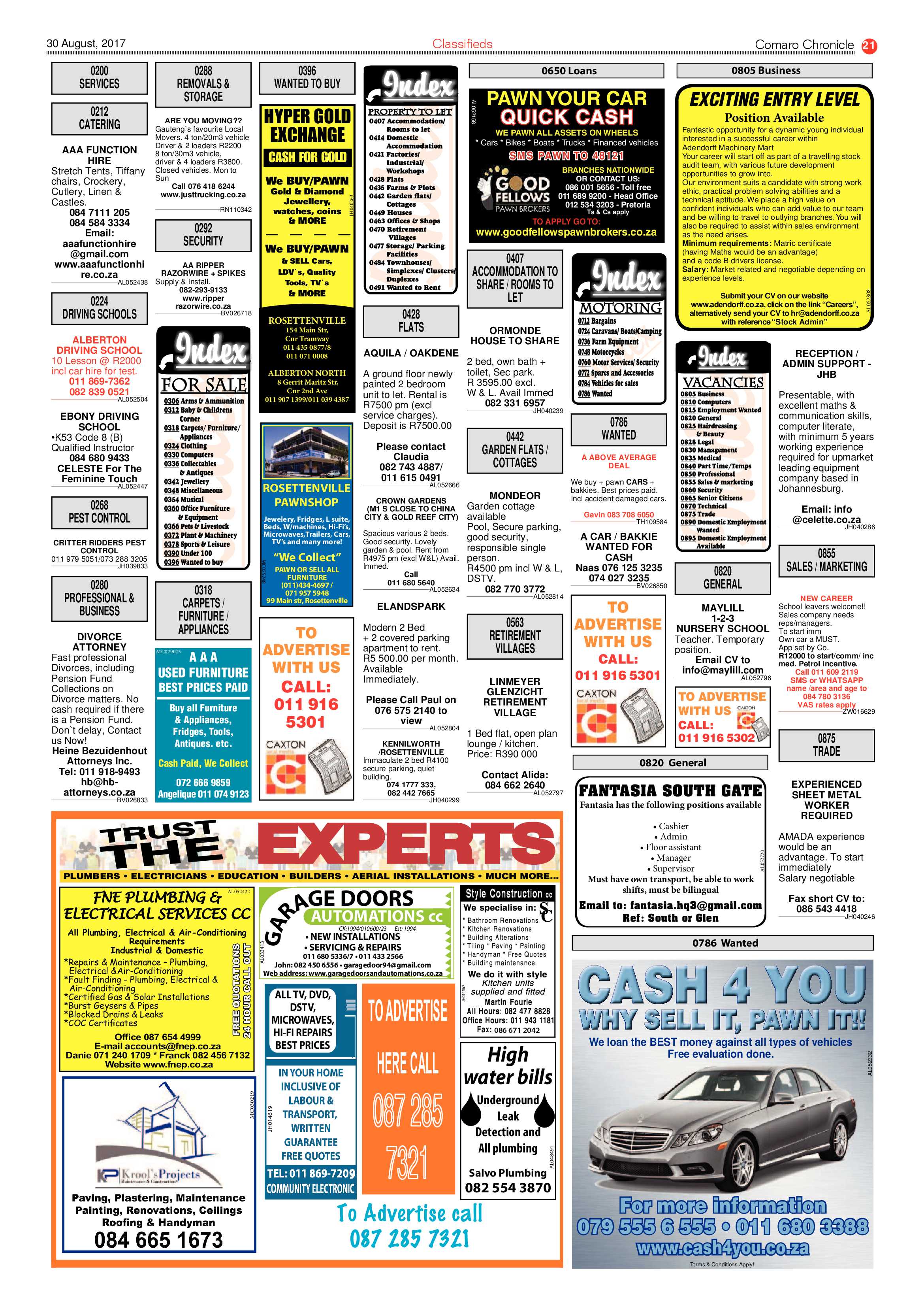 Comaro Chronicle 30 August 2017 page 21