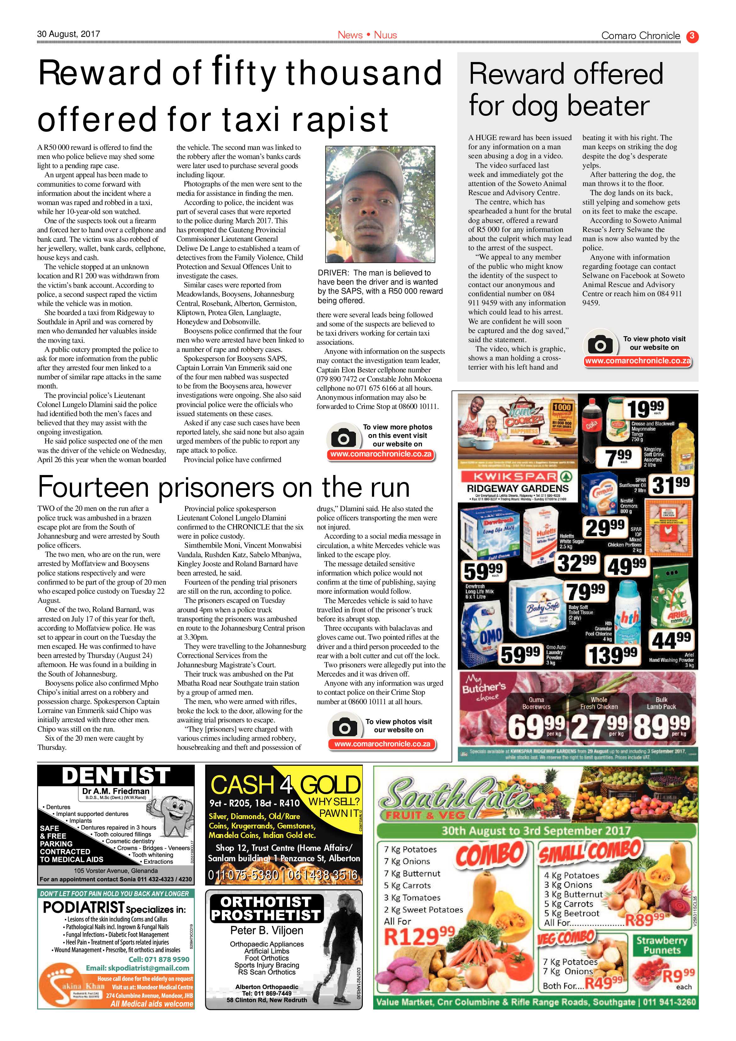 Comaro Chronicle 30 August 2017 page 3