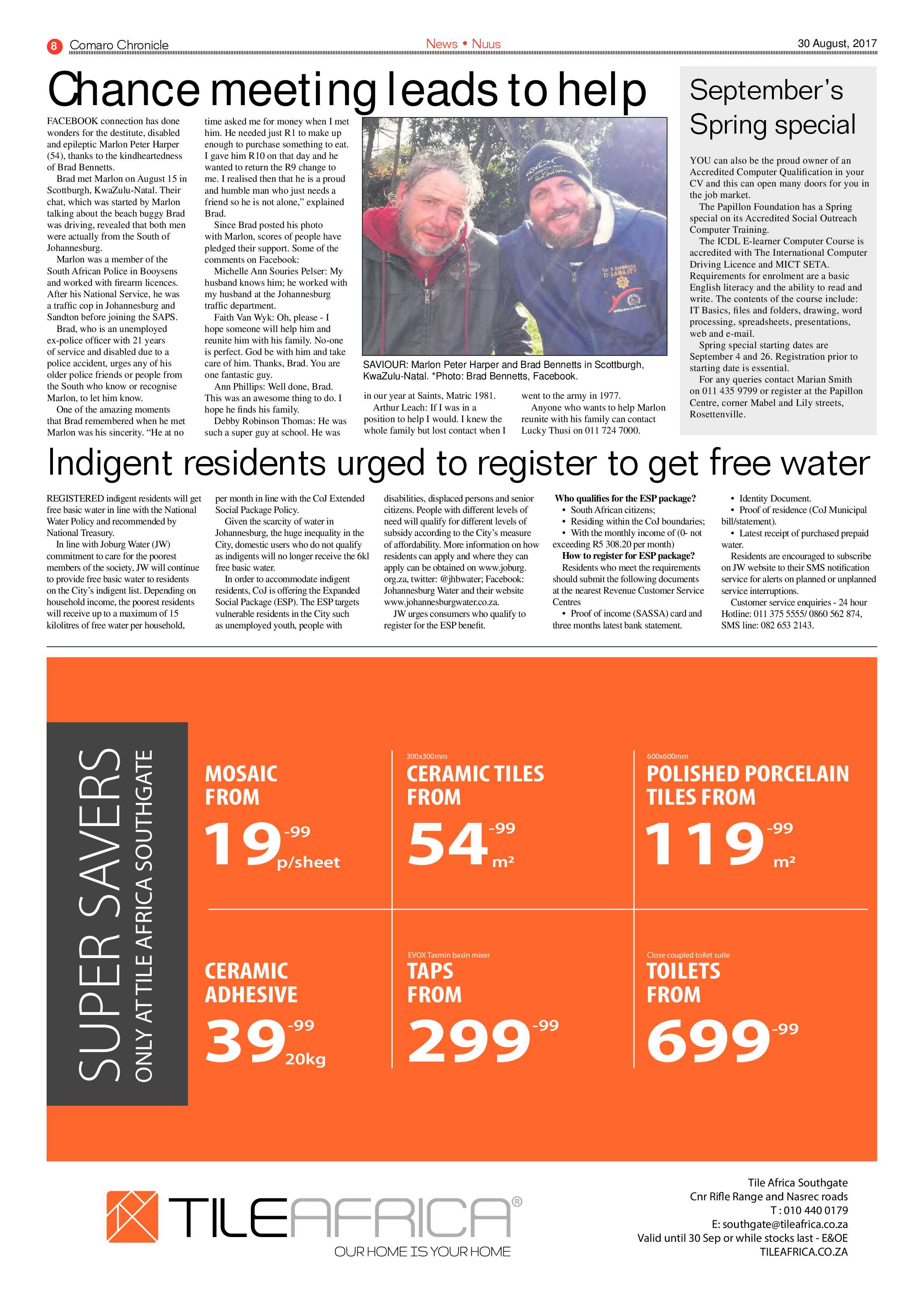 Comaro Chronicle 30 August 2017 page 8