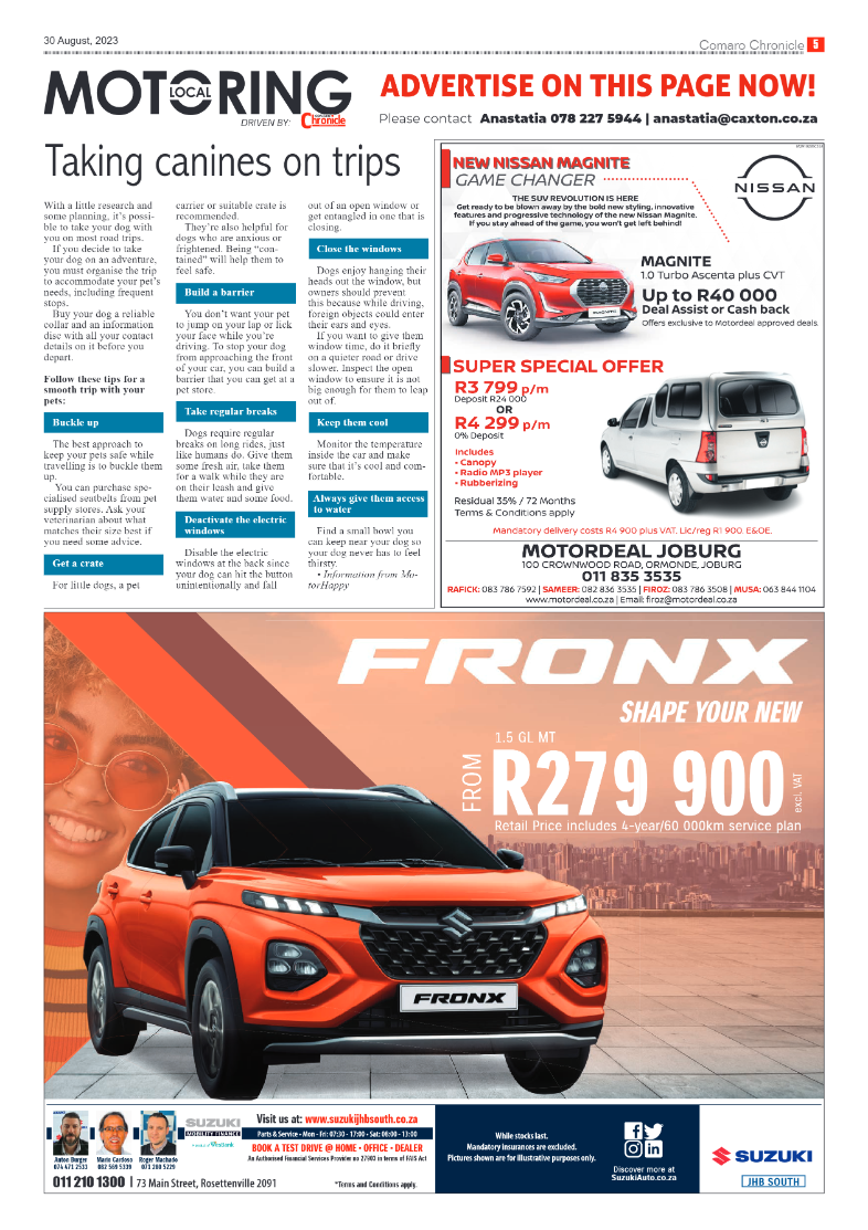 Comaro Chronicle 30 August 2023 page 5